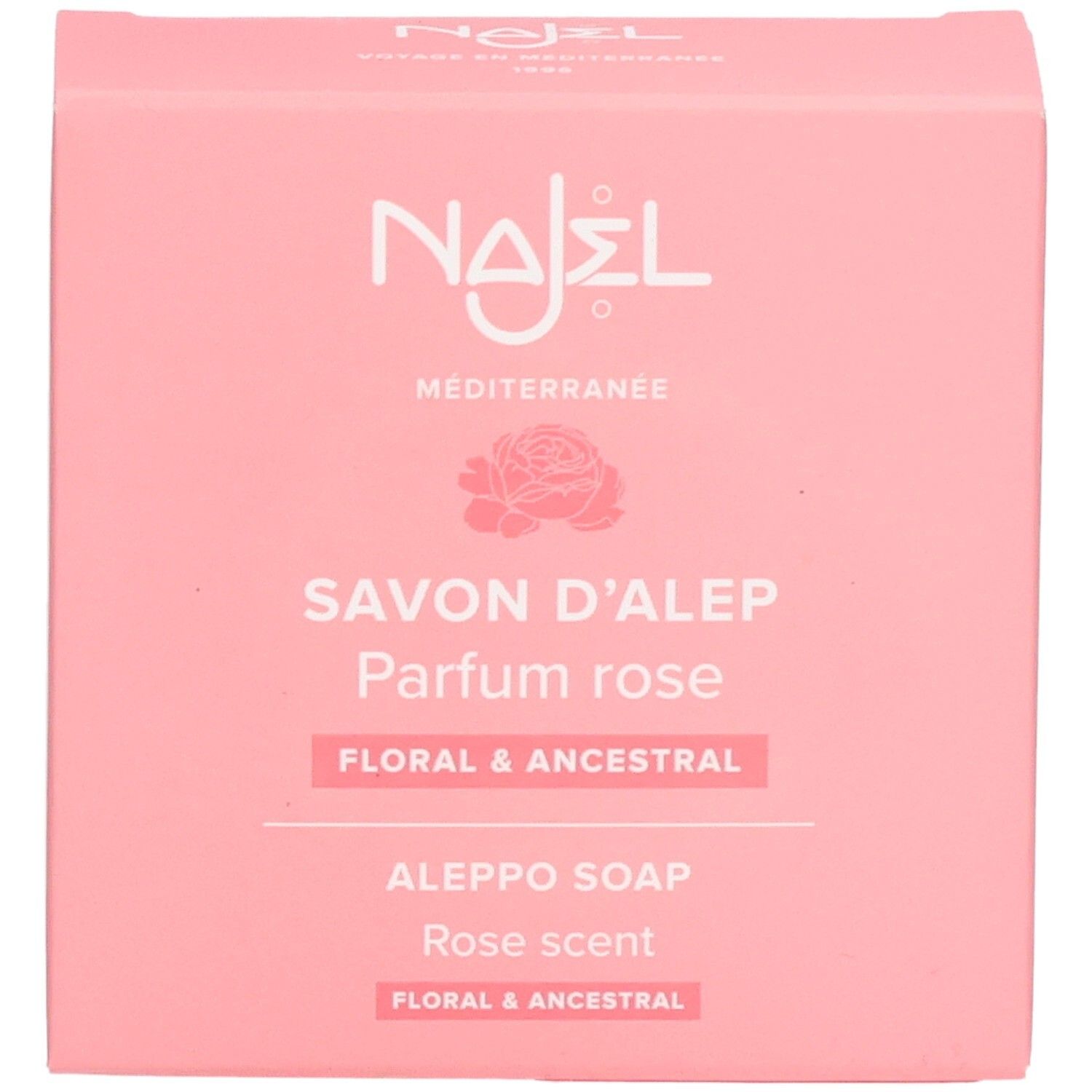 Najel Savon d'Alep Parfum Rose, 100g.