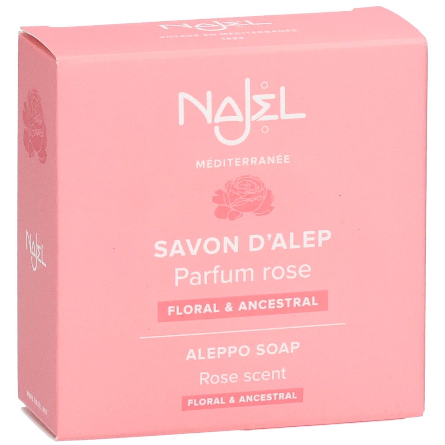 Najel Savon d'Alep Parfum Rose, 100g.