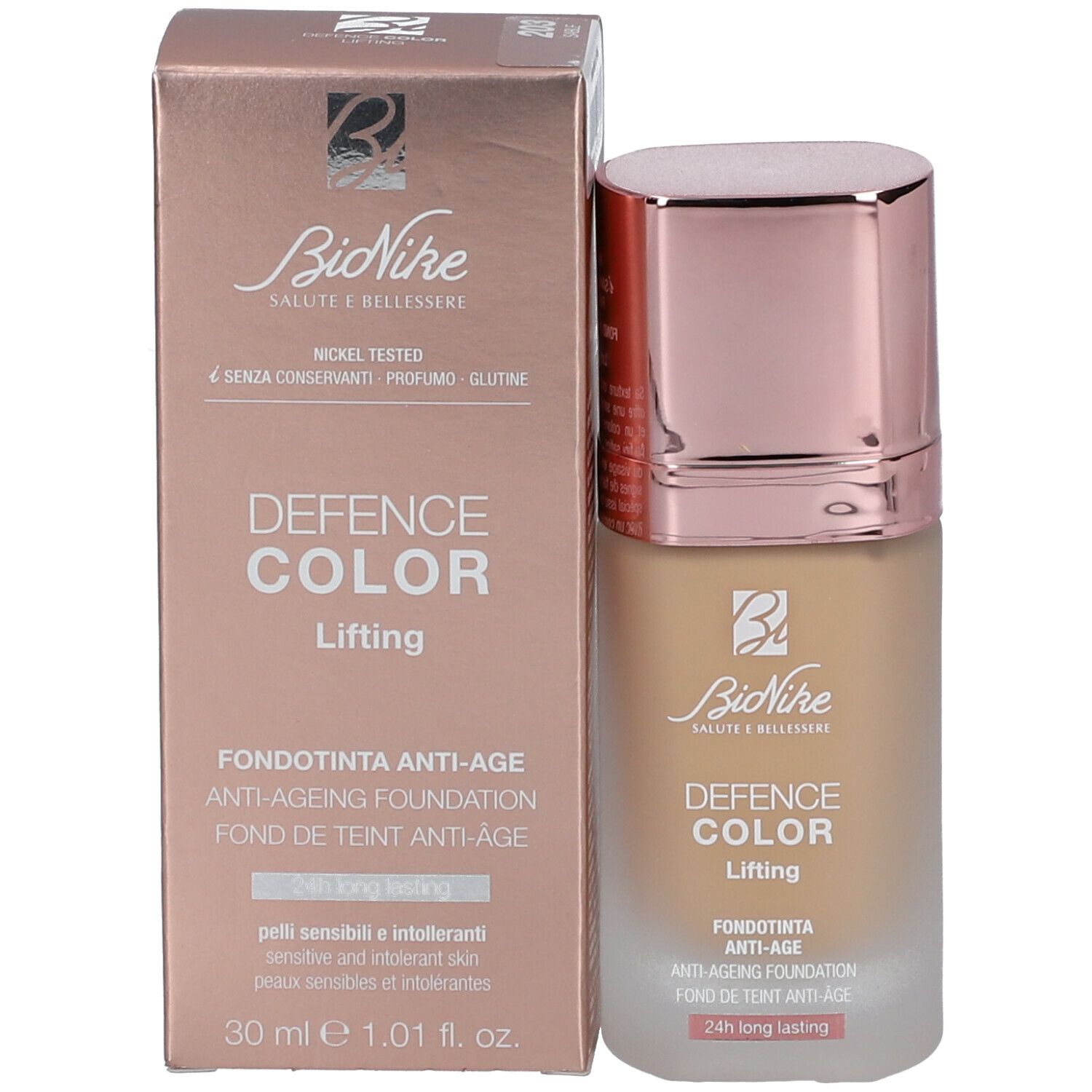 BioNike DEFENCE COLOR LIFTING Fond de teint anti-âge 203 Sable