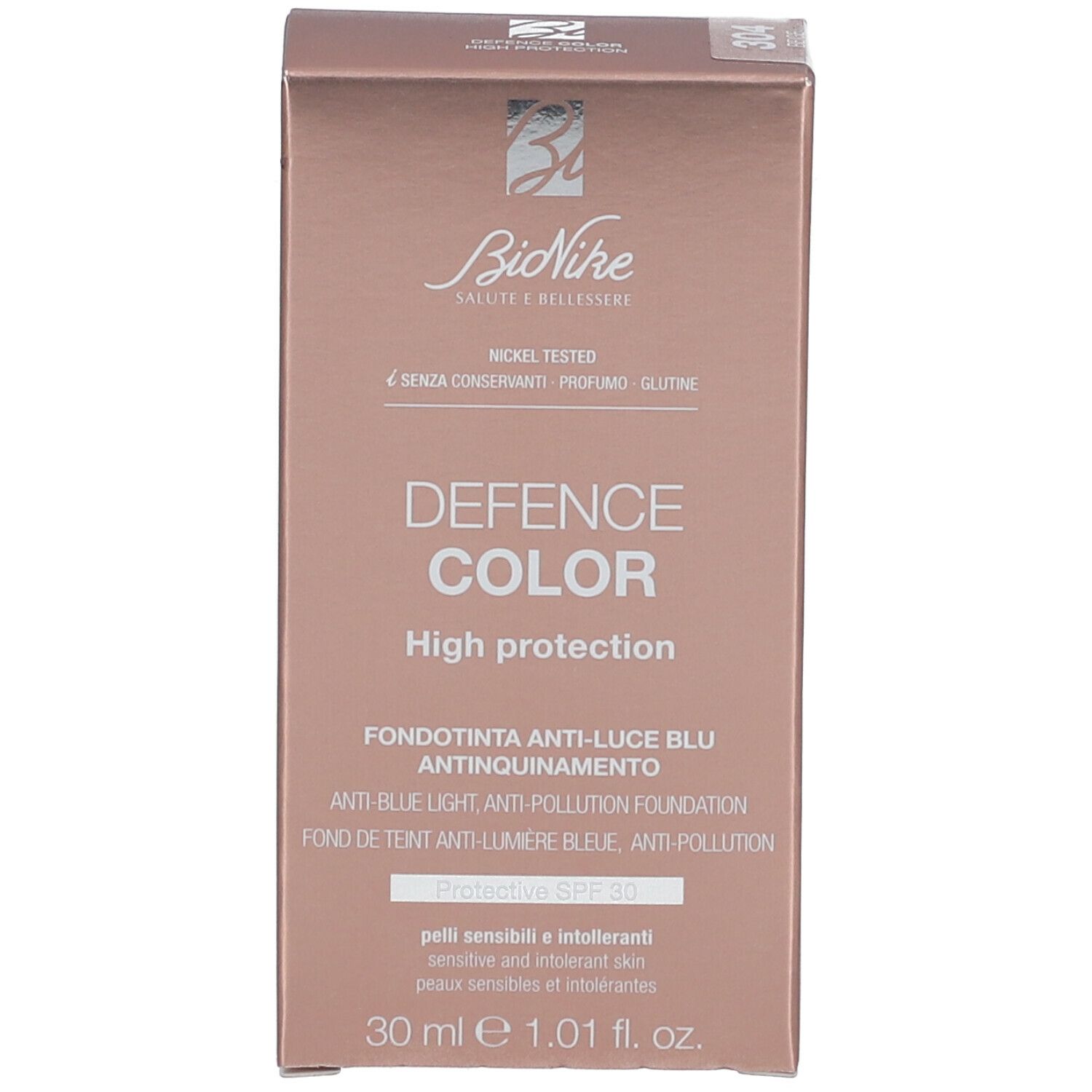 BioNike DEFENCE COLOR High Protection Fond de teint 304 Beige