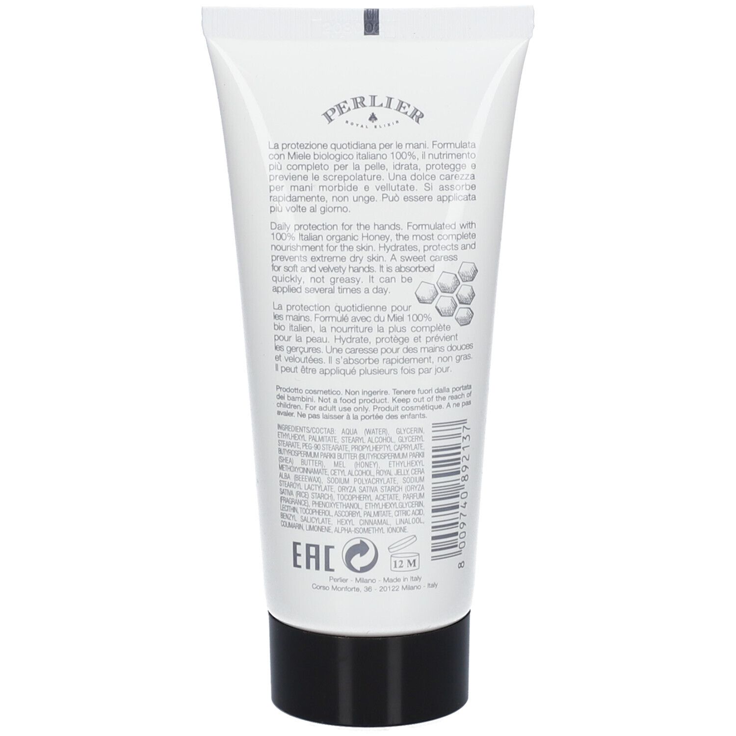PERLIER Miel Crème Quotidienne pour les Mains