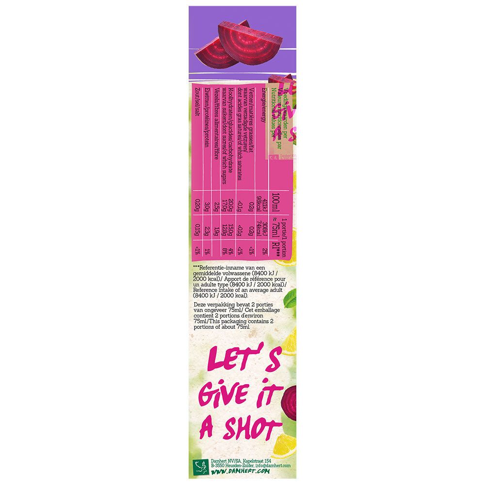 Damhert Wellbeing Power shot betterave rouge (DUO)