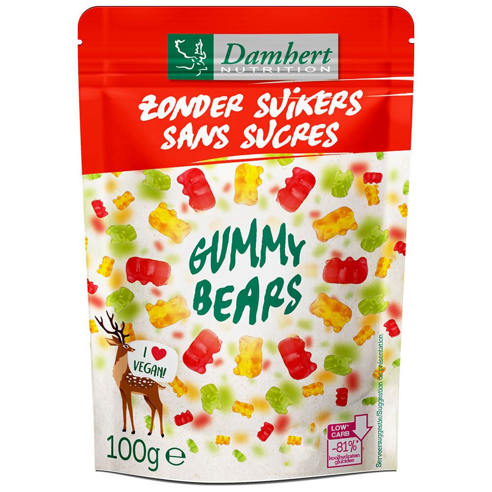 Damhert sans sucres gummy bears