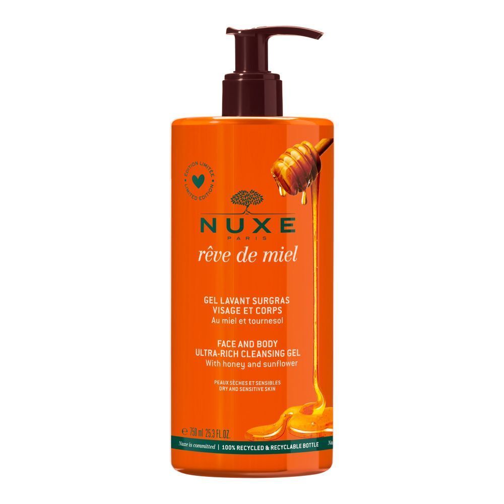 Nuxe Rêve De Miel Gel Lavant Surgras Visage et Corps