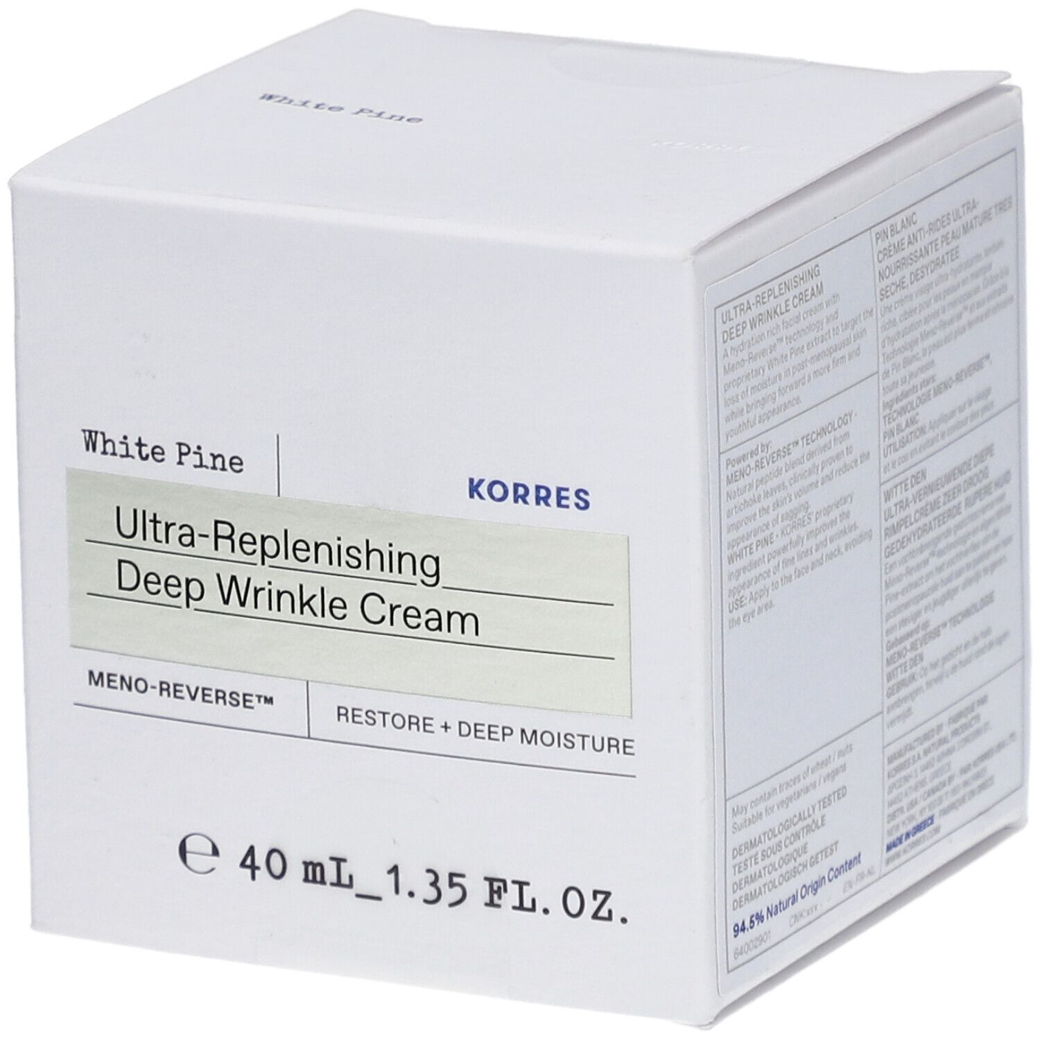 Korres Pin Blanc Crème Anti-Rides Ultra-Nourrissante