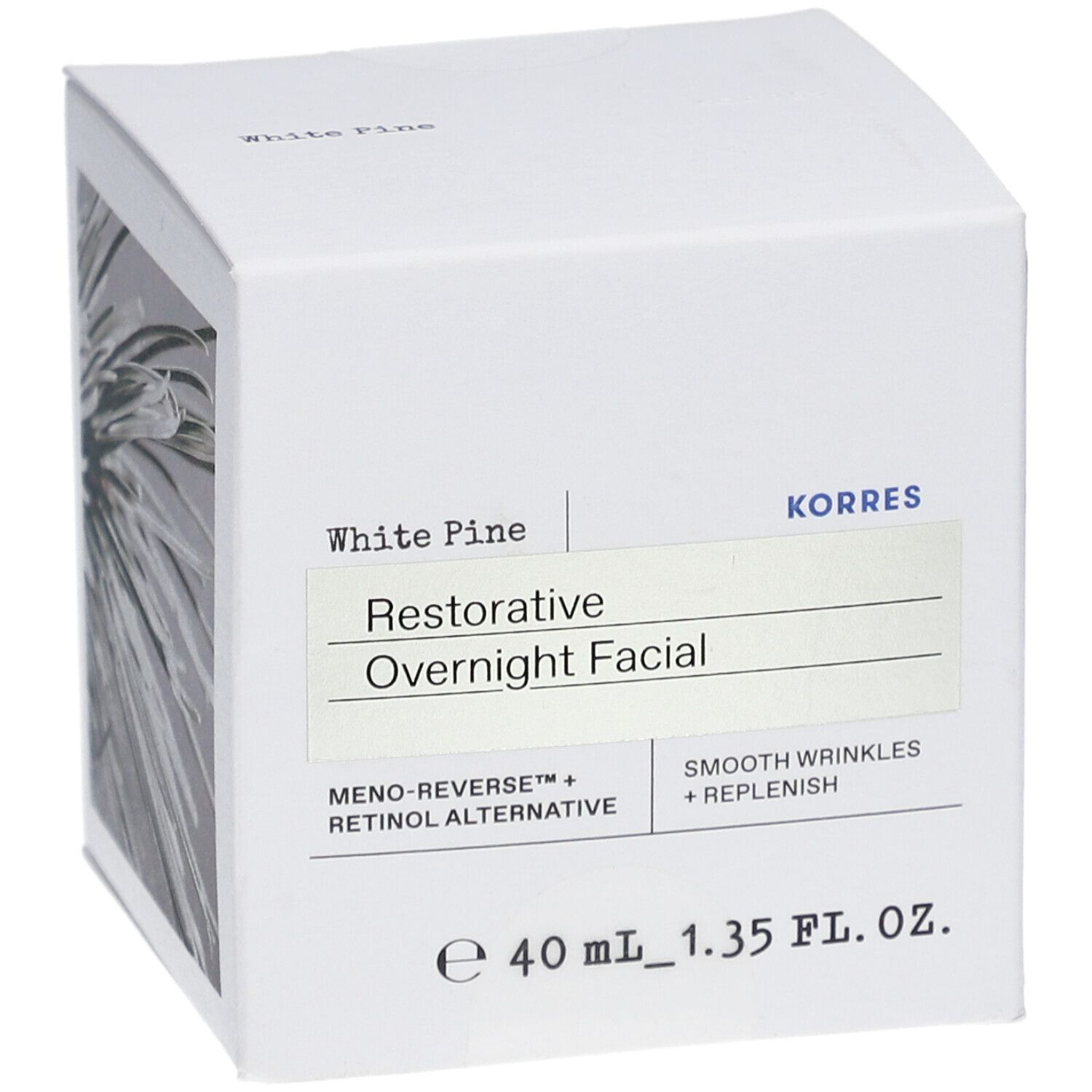 Korres Pin Blanc Crème Faciale de Nuit Régénérante