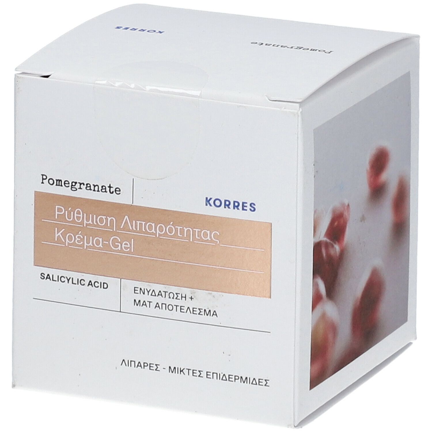 KORRES GEL-HYDRATANT MATIFIANT, FLOUTEUR DE PORES
