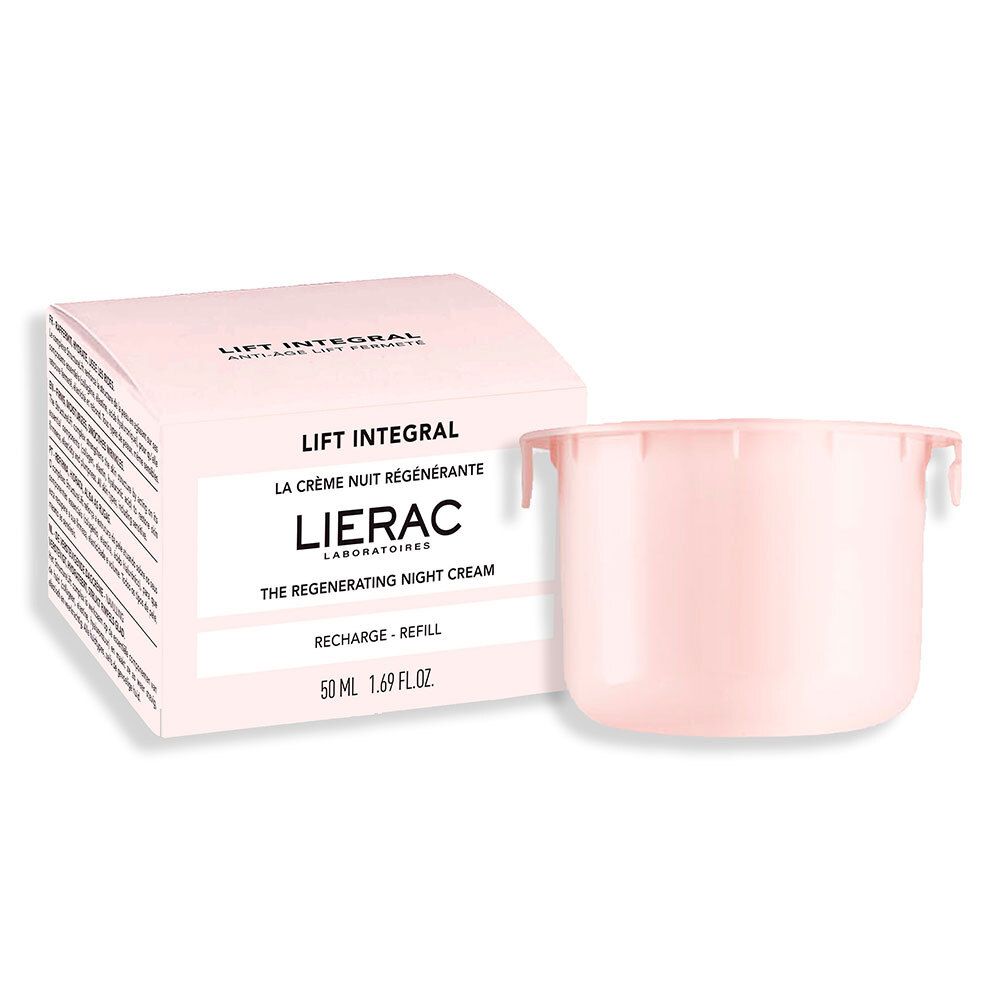 Emballage du produit avec recharge. Marque LIERAC, nom Lift Integral.