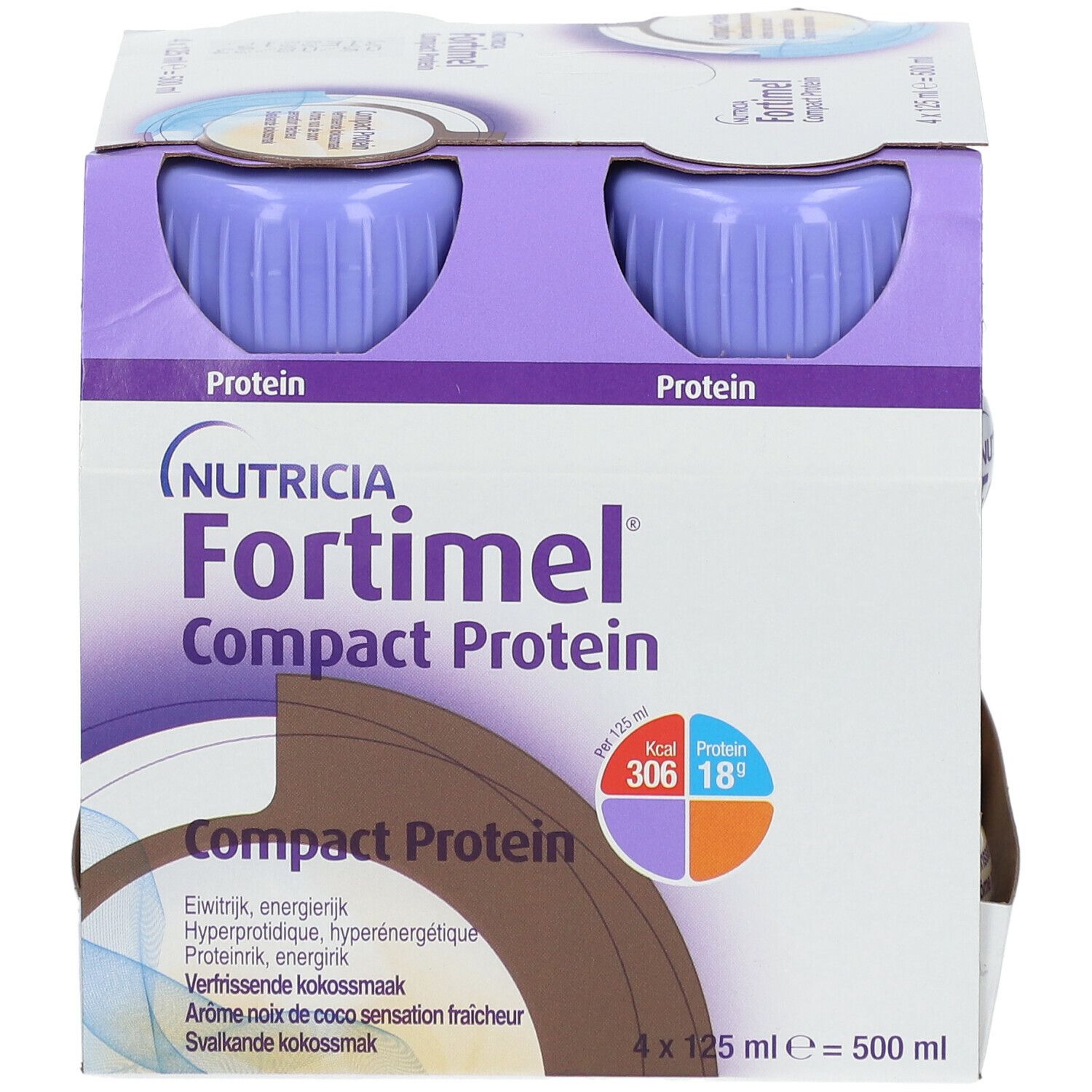 NUTRICIA Fortimel® Compact Protein Noix de coco sentation fraîcheur