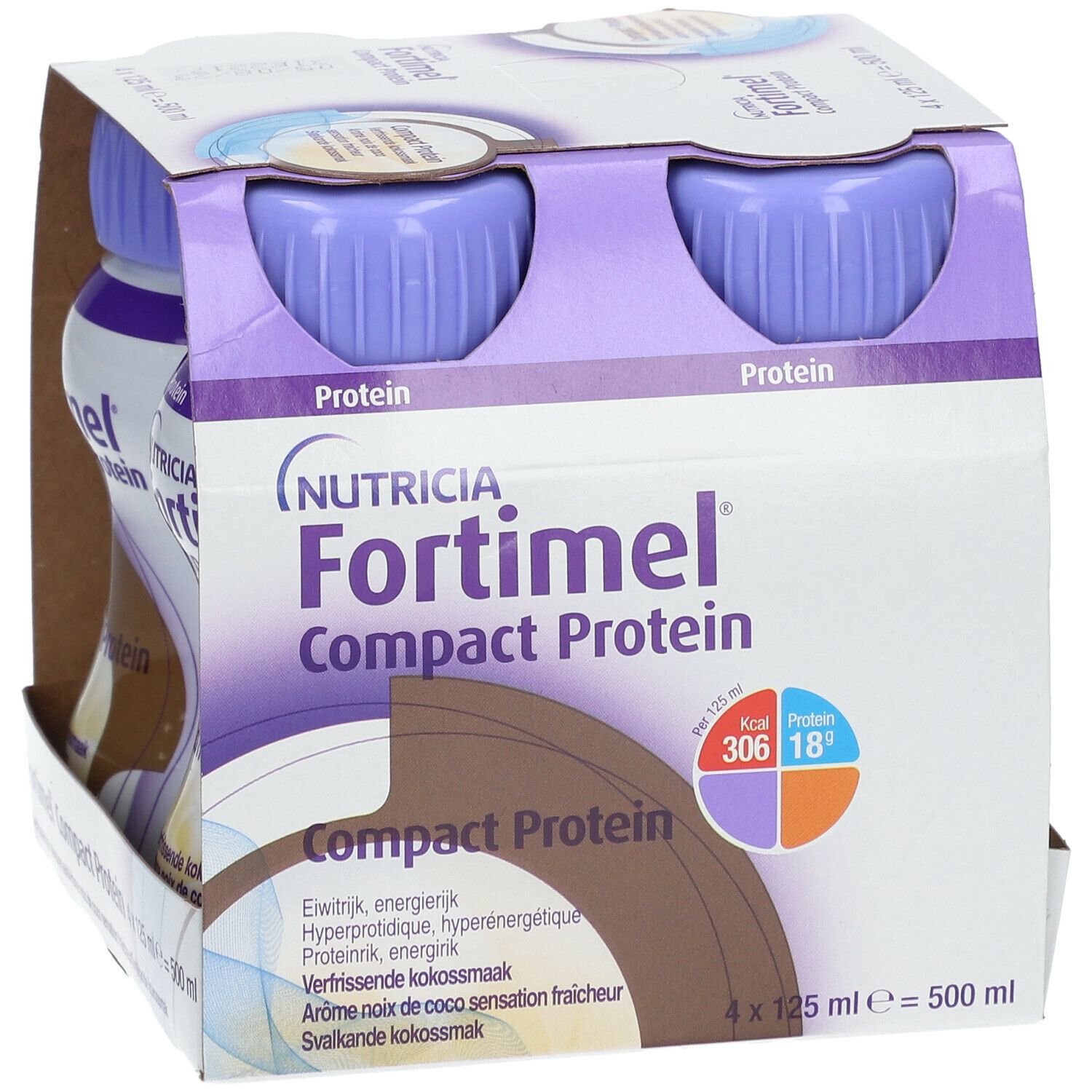 NUTRICIA Fortimel® Compact Protein Noix de coco sentation fraîcheur