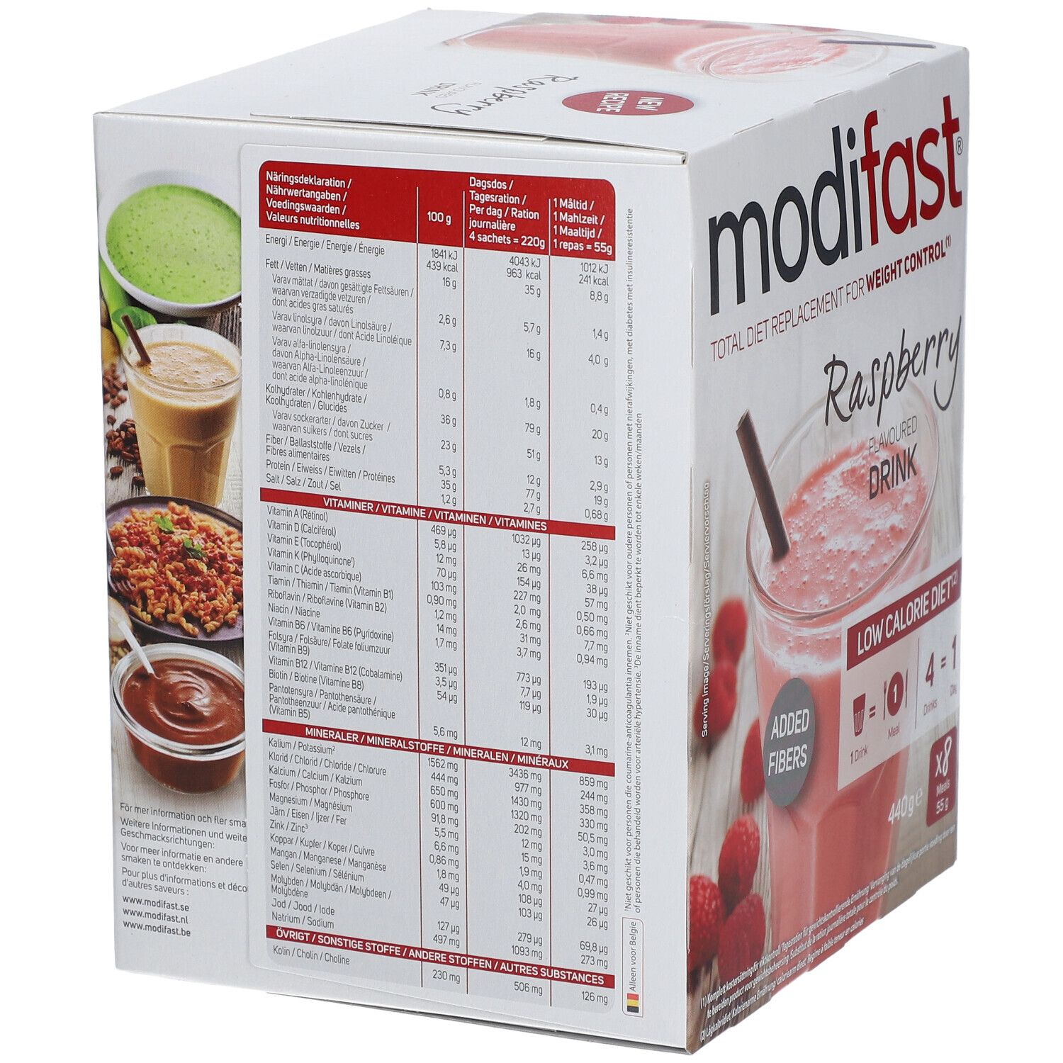 MODIFAST Low Calorie Diet Milkshake à la framboise