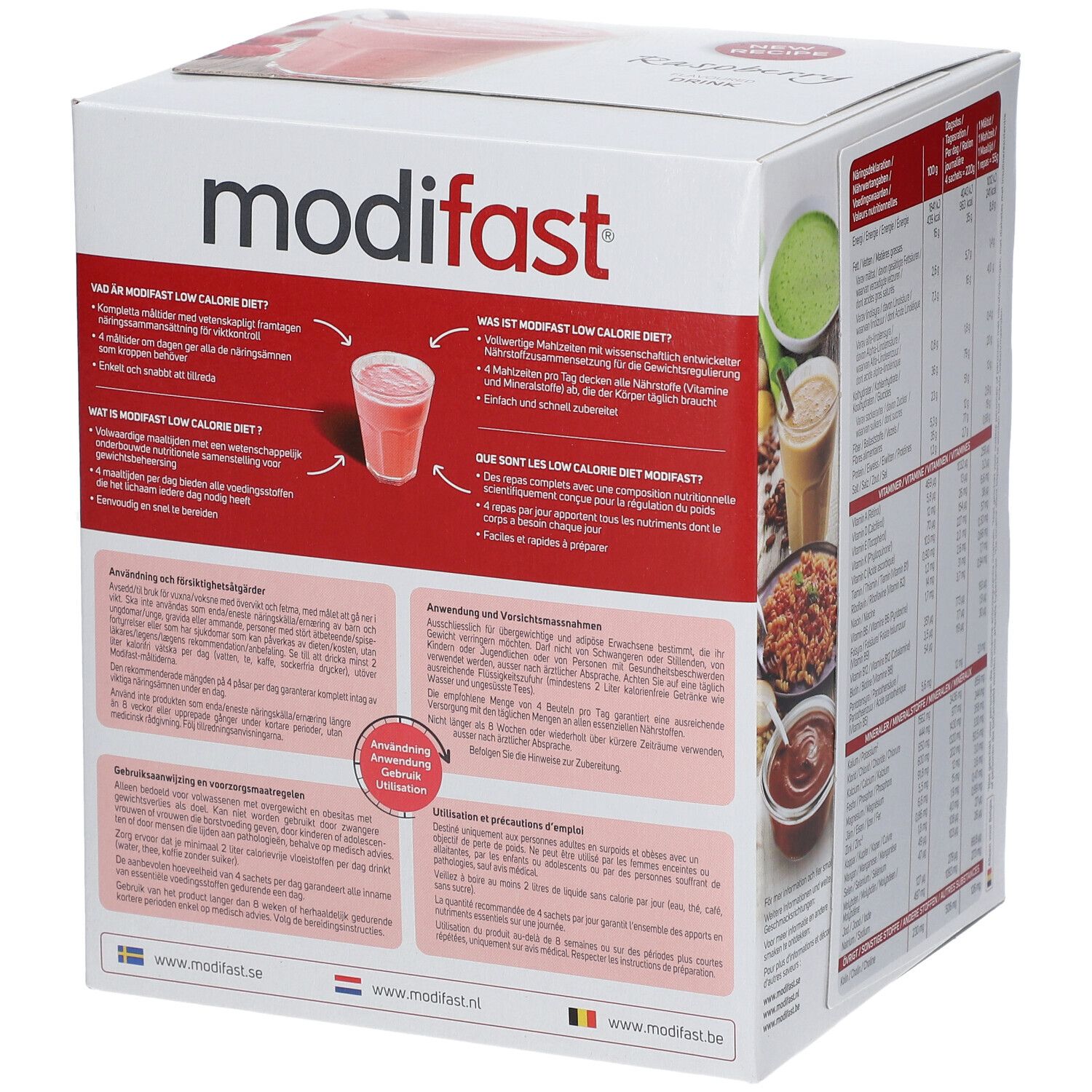 MODIFAST Low Calorie Diet Milkshake à la framboise