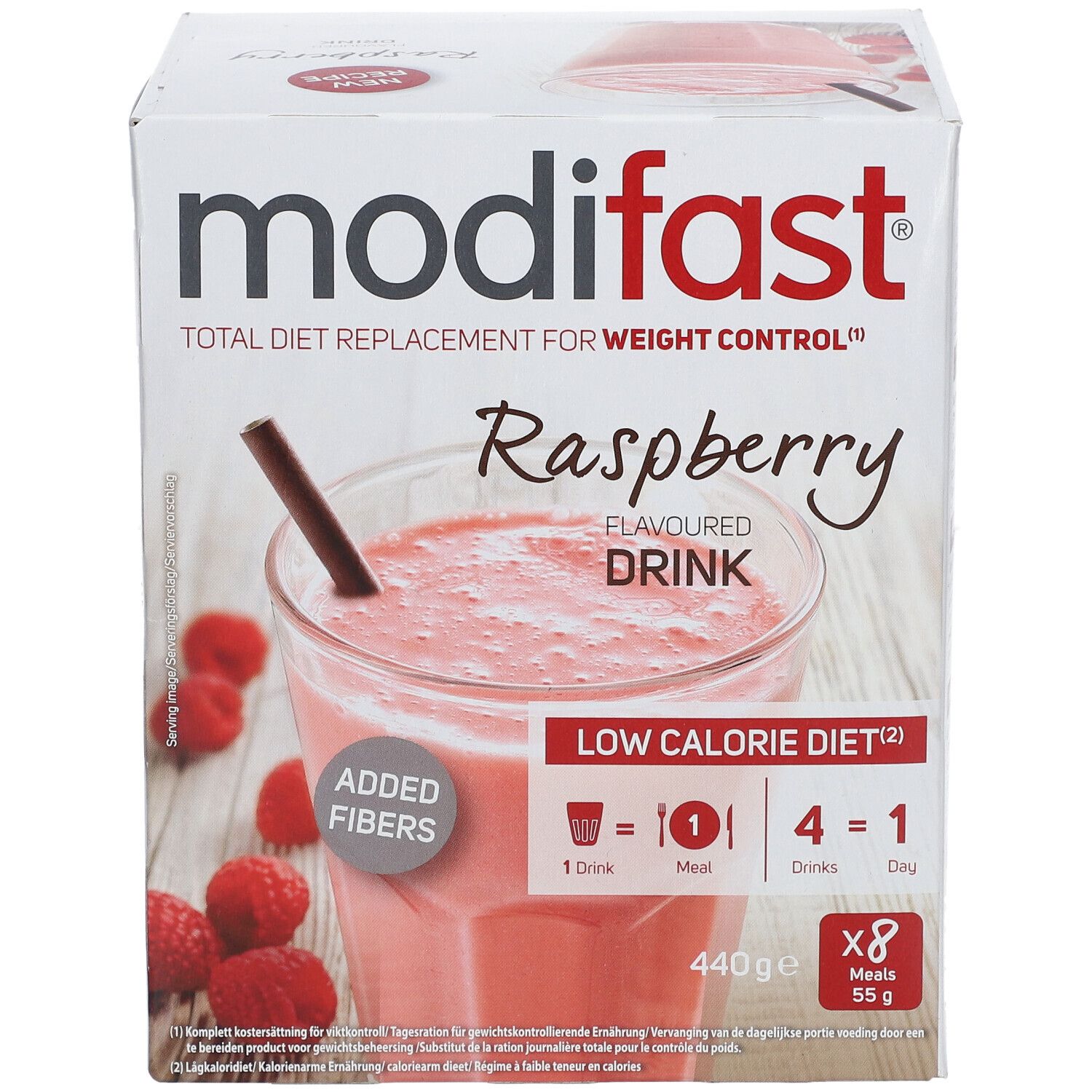 MODIFAST Low Calorie Diet Milkshake à la framboise