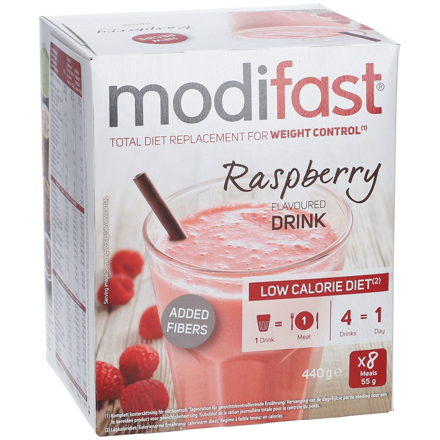 MODIFAST Low Calorie Diet Milkshake à la framboise