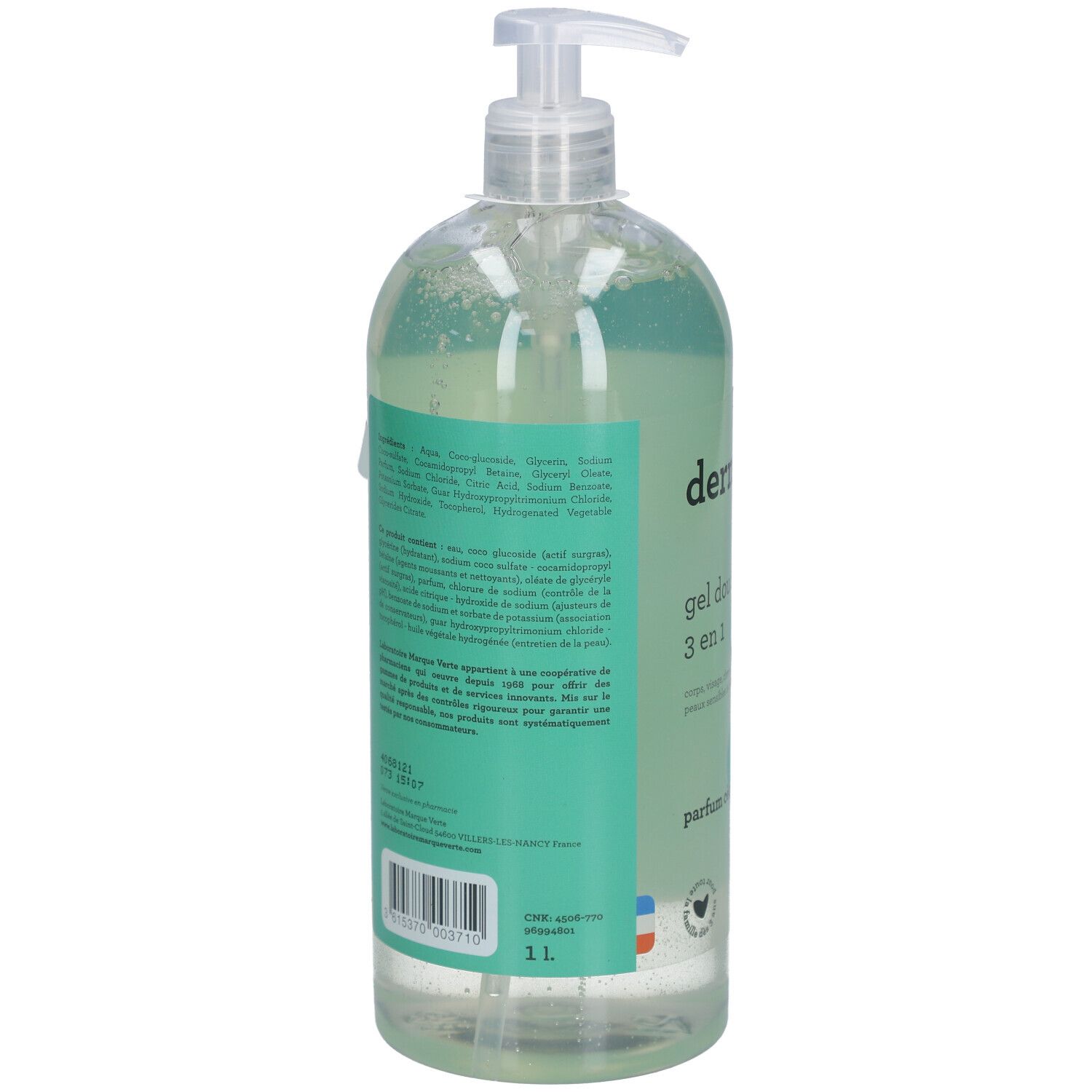 Dermasens Gel Douche Surgras 3 en 1 Parfum Cèdre blanc