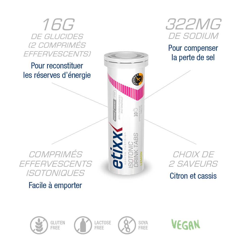 etixx ISOTONIC DRINK TABS Citron