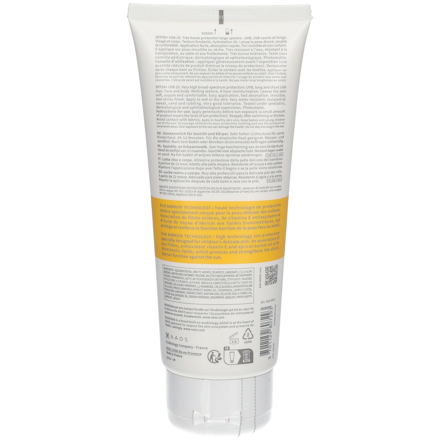 BIODERMA Photoderm PEDIATRICS Lait SPF50+