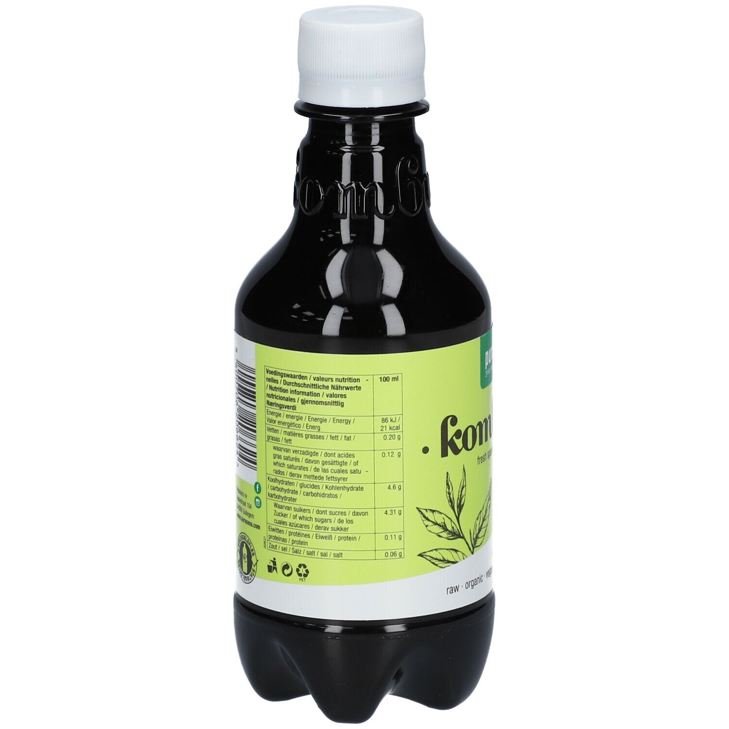 Purasana® Kombucha Matcha Flavour Drink Bio
