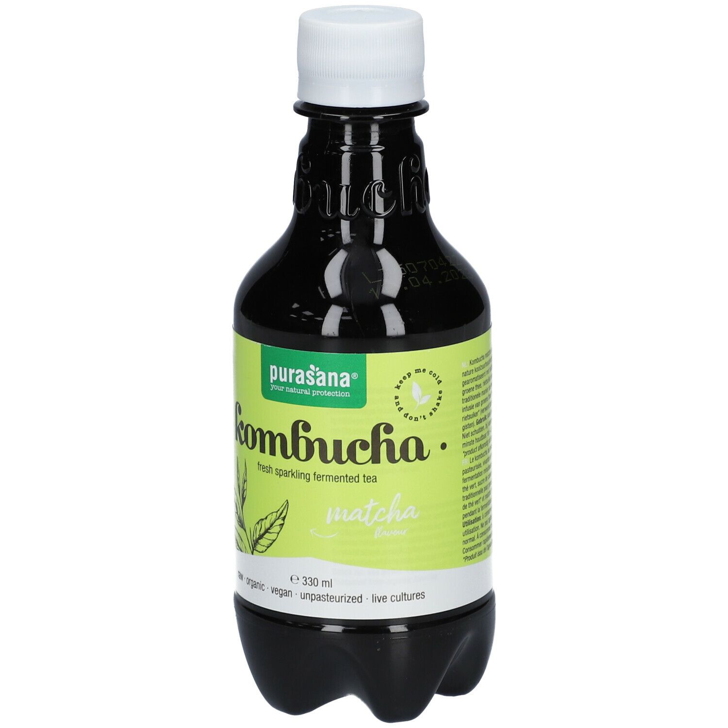 Purasana® Kombucha Matcha Flavour Drink Bio