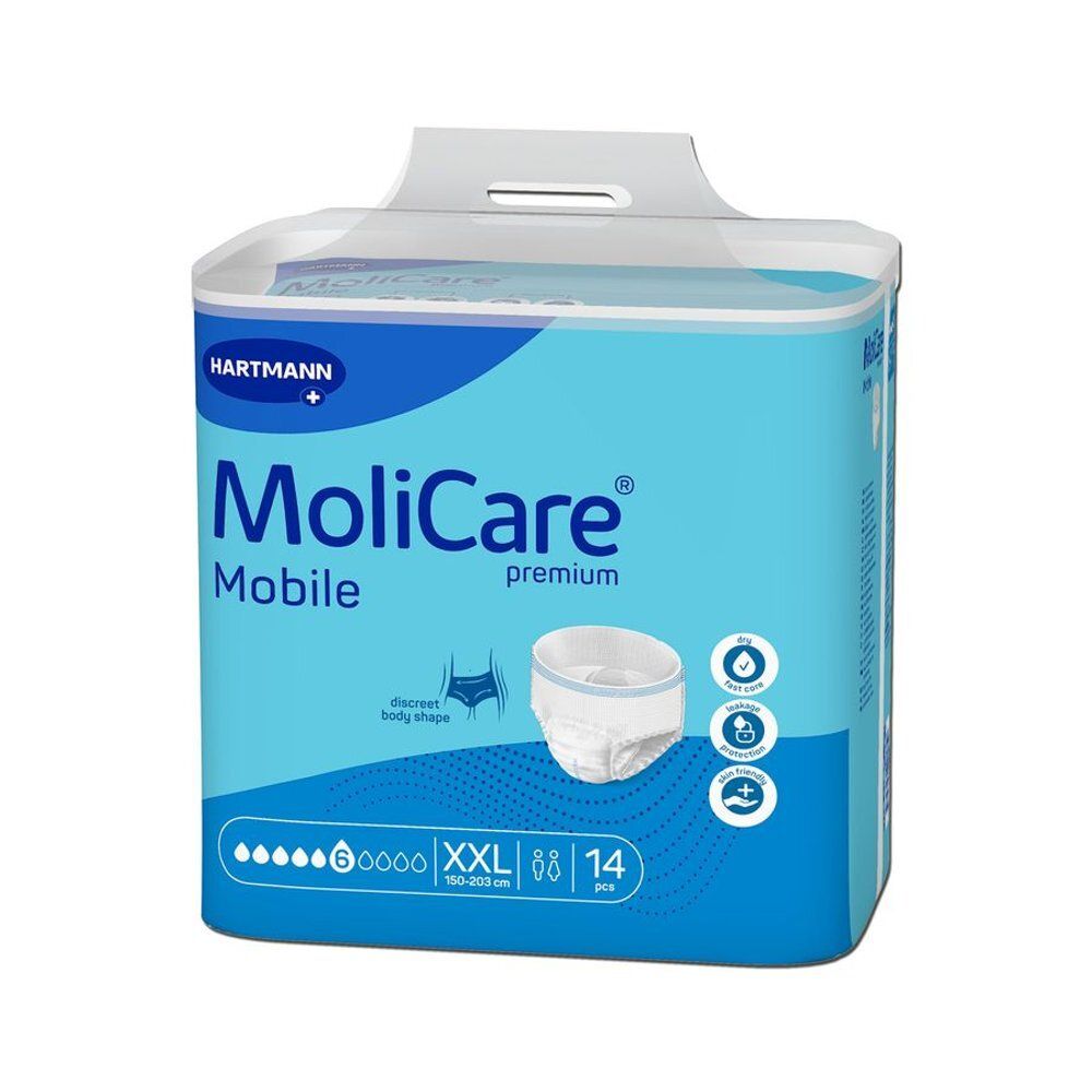 Culotte d'incontinence MoliCare Premium Mobile, taille XXL, 14 pièces.
