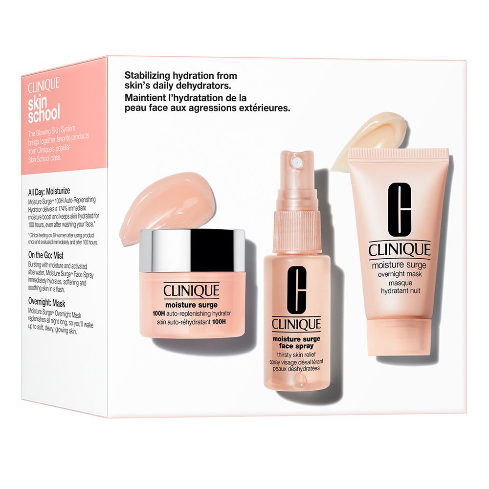 CLINIQUE skin school Moisture surge set