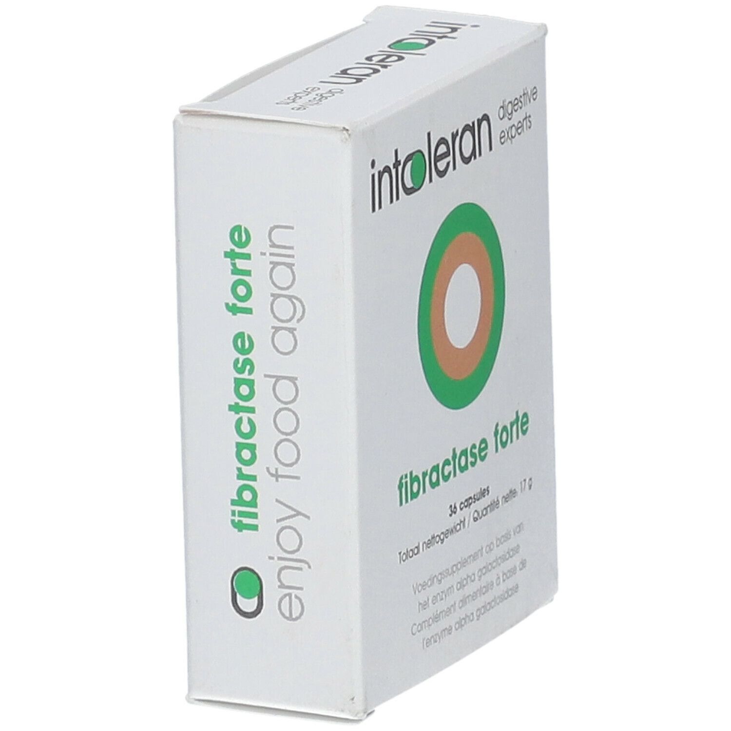 intoleran fibractase forte - 36 capsules