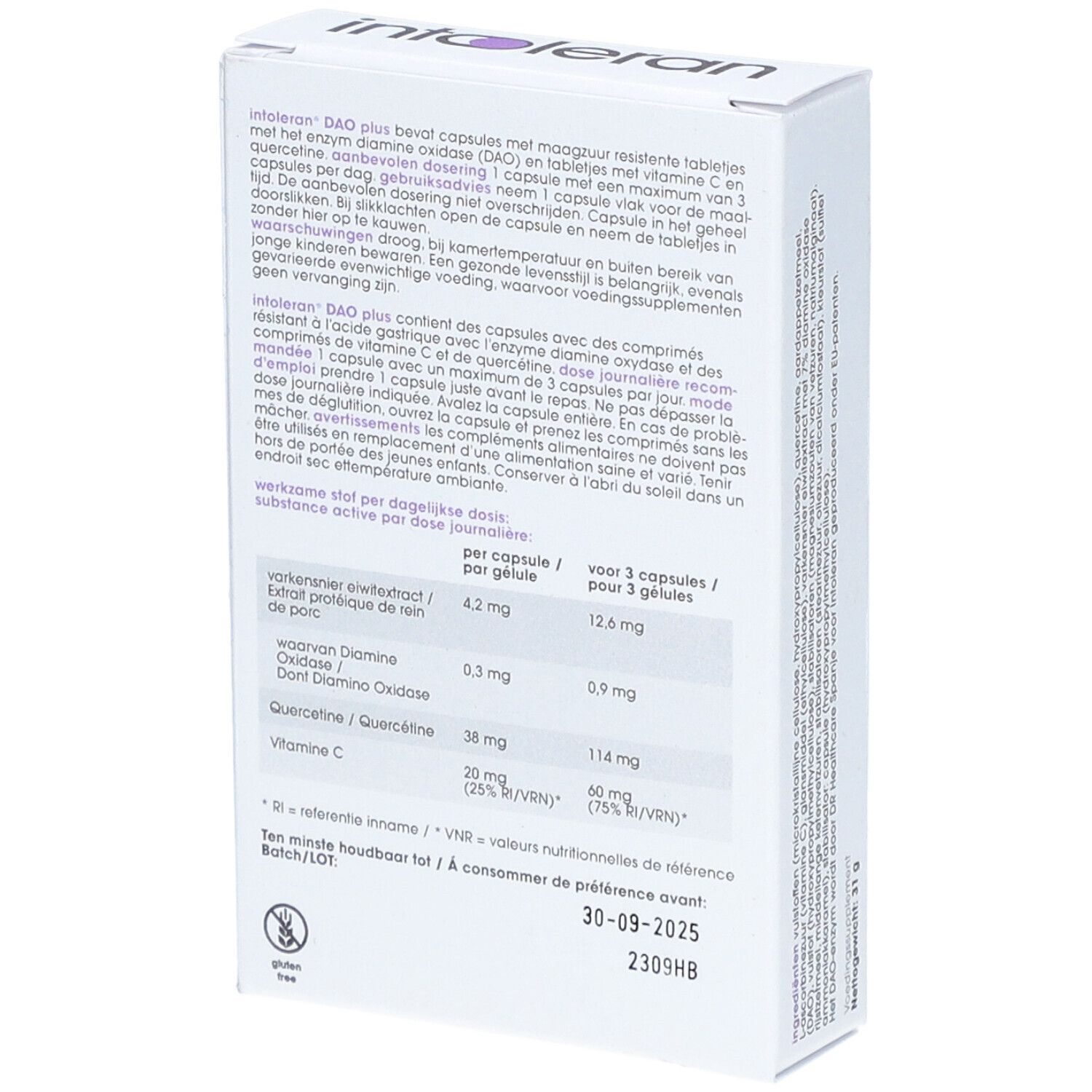 intoleran DAO plus - 50 capsules