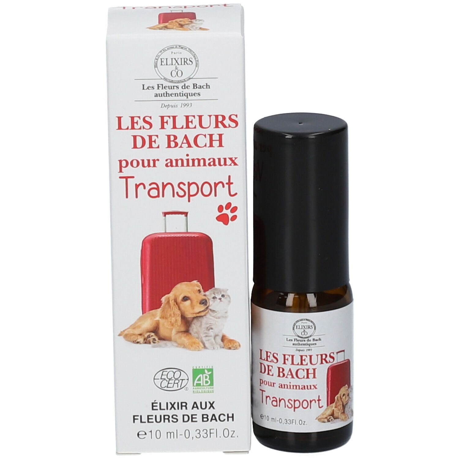 ELIXIRS & CO Les Fleurs de Bach pour animaux transport