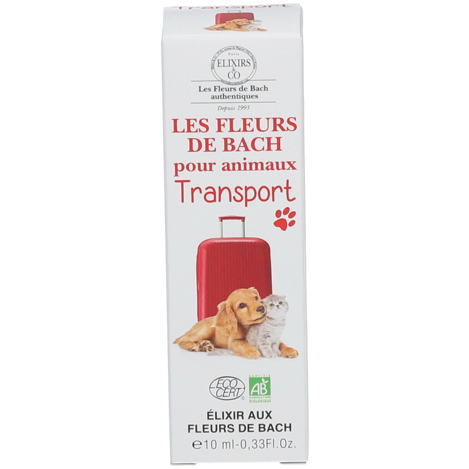 ELIXIRS & CO Les Fleurs de Bach pour animaux transport