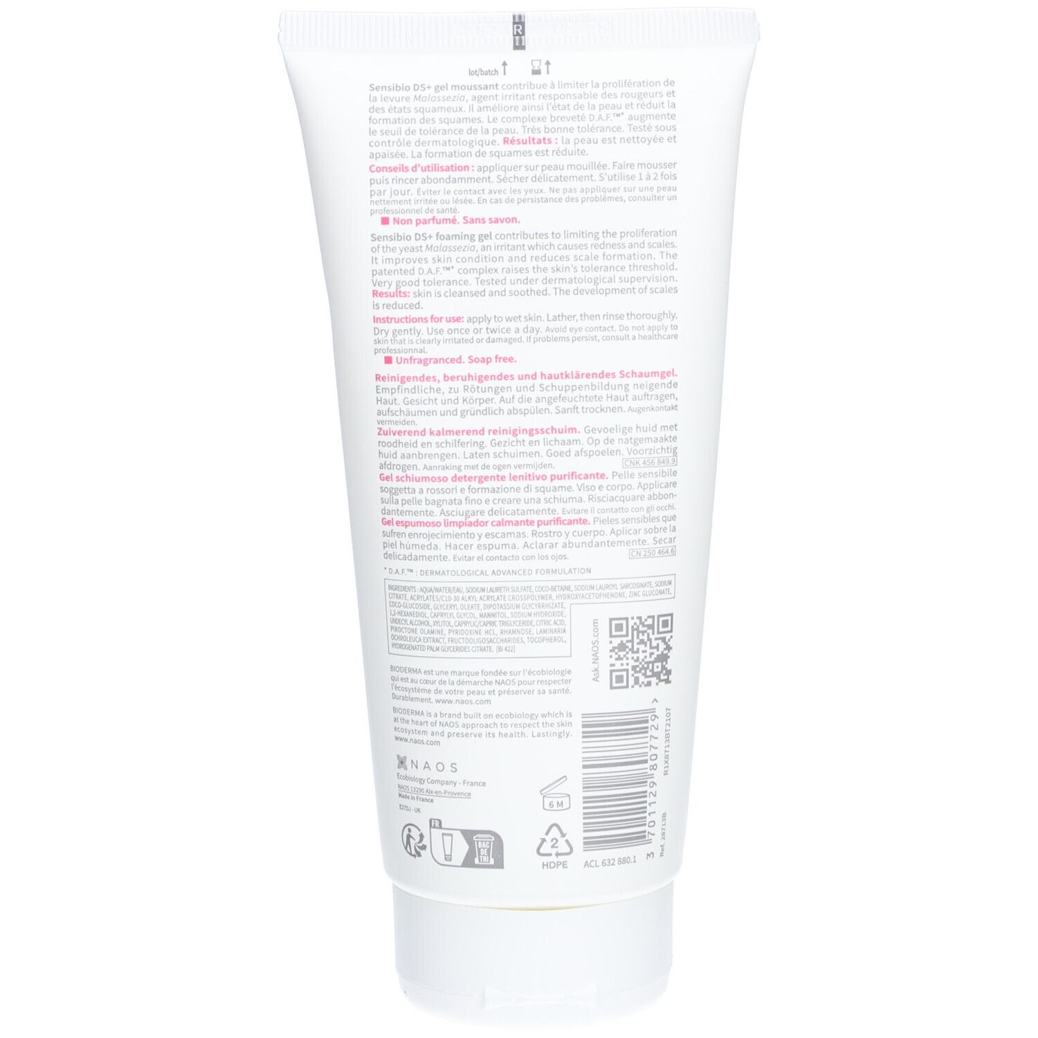 BIODERMA Sensibio DS+ Gel nettoyant 200 ml - Redcare Pharmacie