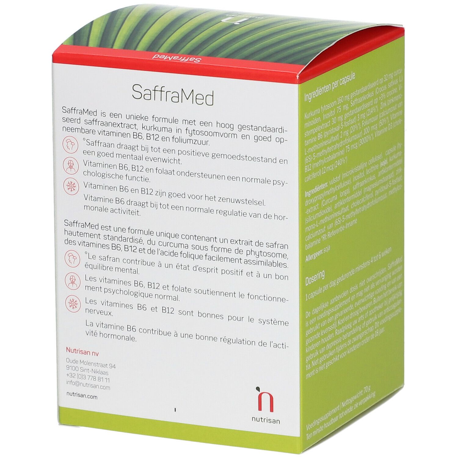 Nutrisan SaffraMed 100 + 20 Capsules GRATUITES