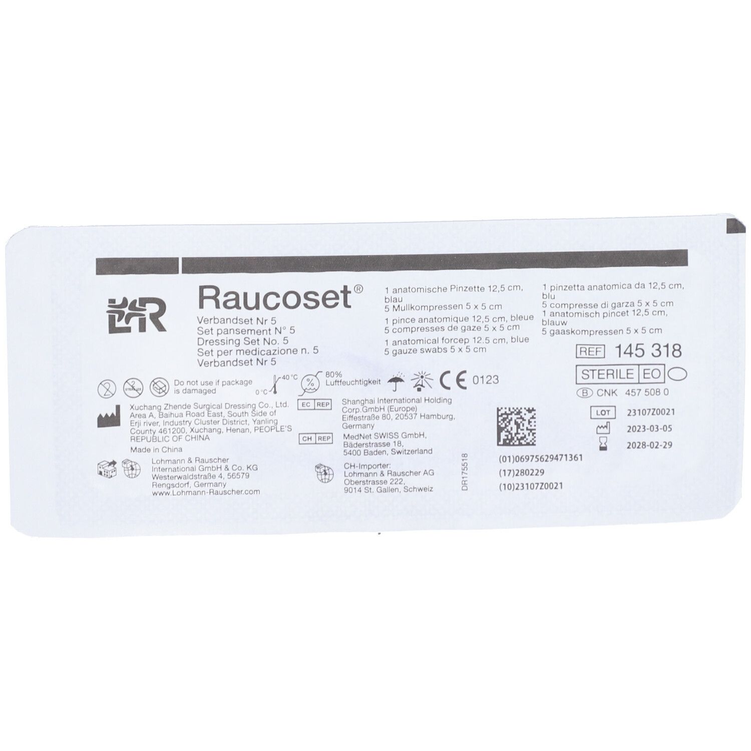 Raucoset Set de Pansements Stériles N°5 Ref.145318