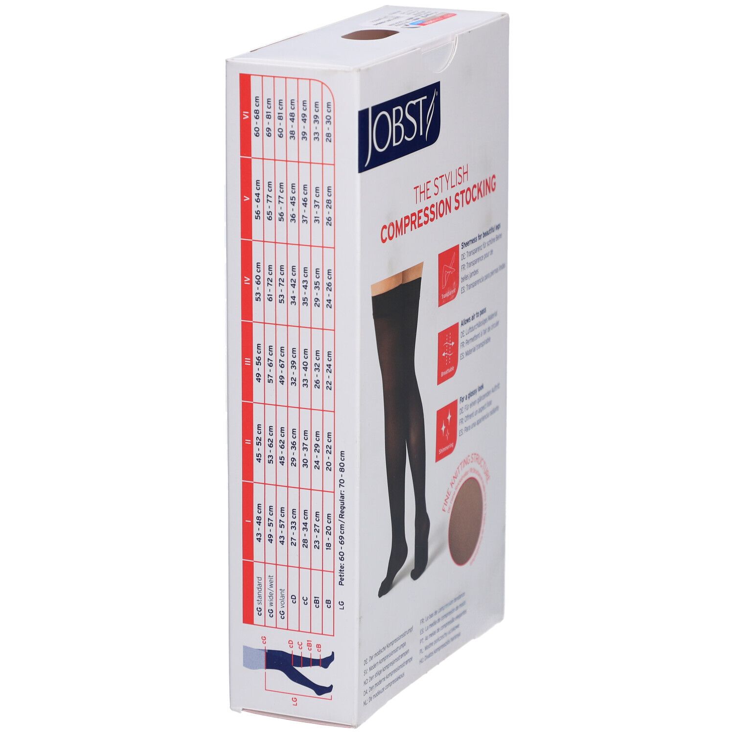 JOBST Ultrasheer Dijkous Classe 1 Regular XXL