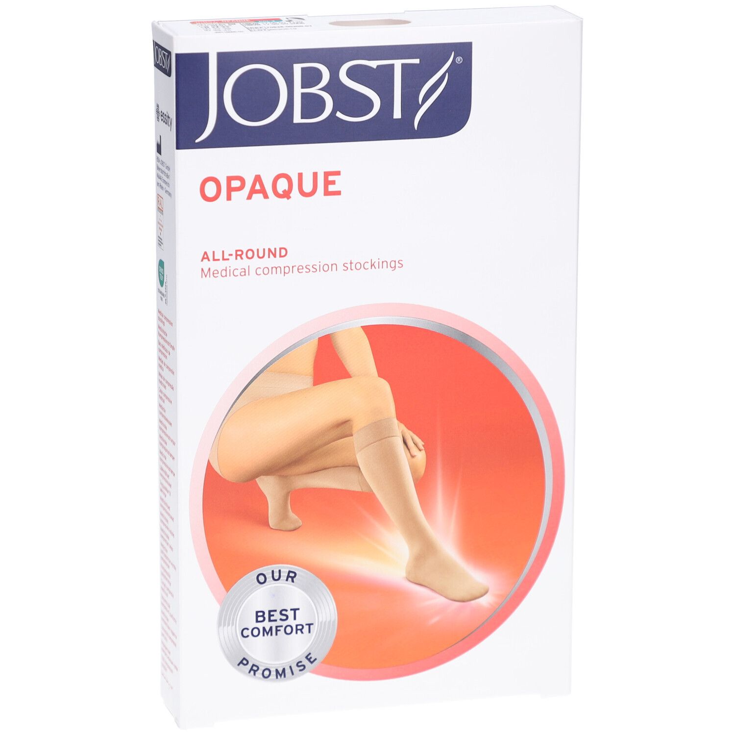Bas de compression JOBST OPAQUE, médical, opaque, couleur Nature, taille Medium.