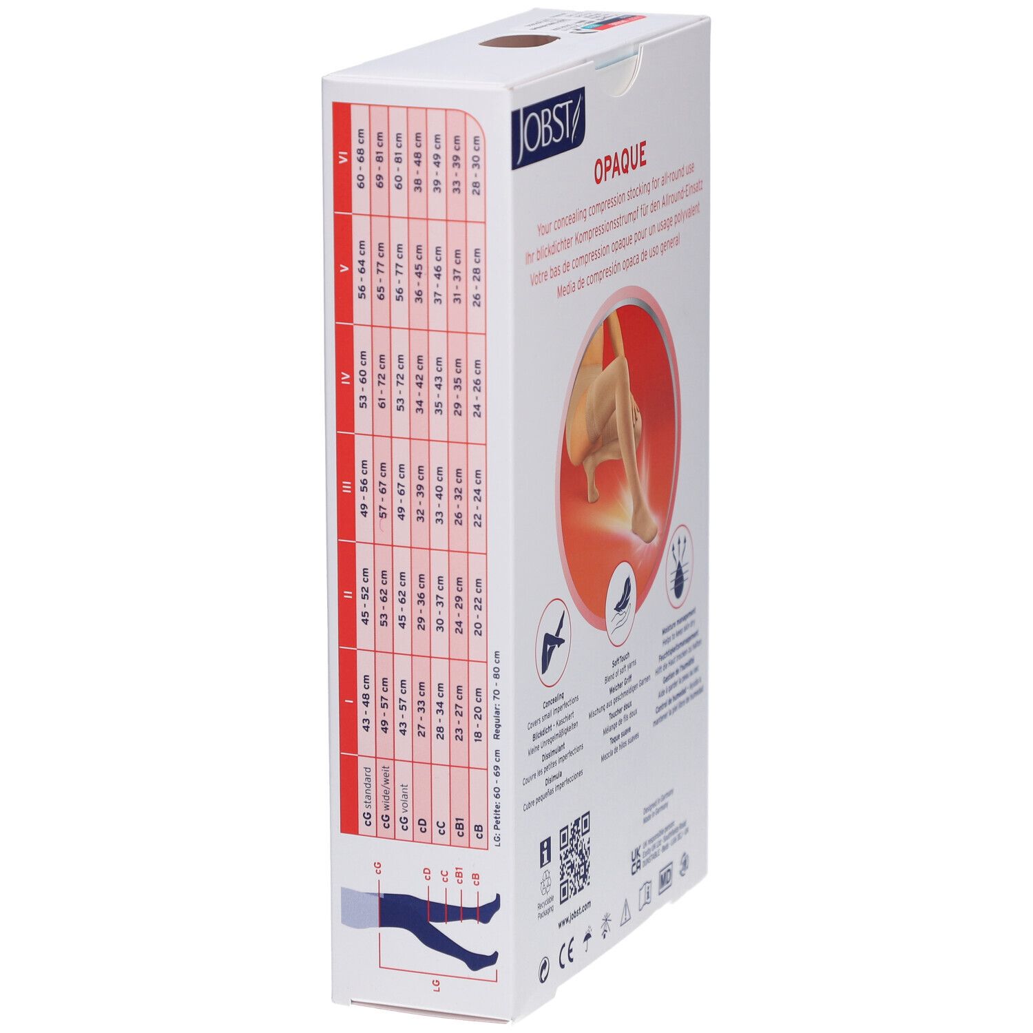 JOBST Opaque All-Round Bas de Compression Classe 2 Regular L
