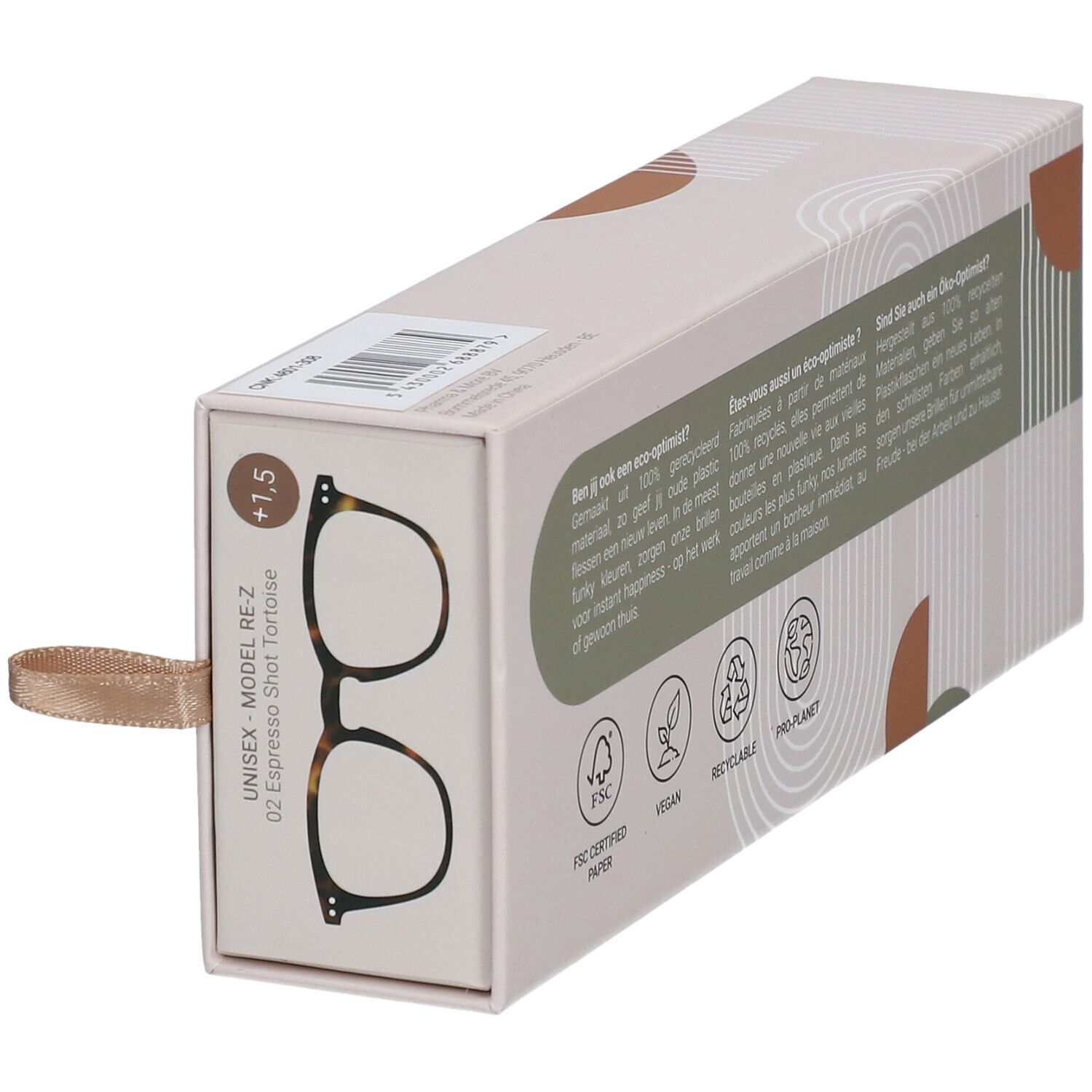 René(e) Lunettes +1,5 RE-Z 02 Espresso Shot Tortoise