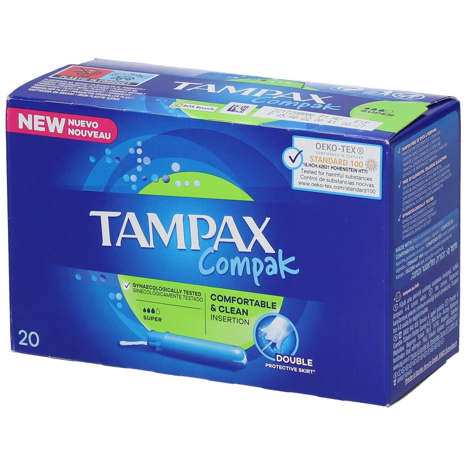 TAMPAX Compak Flux Moyens
