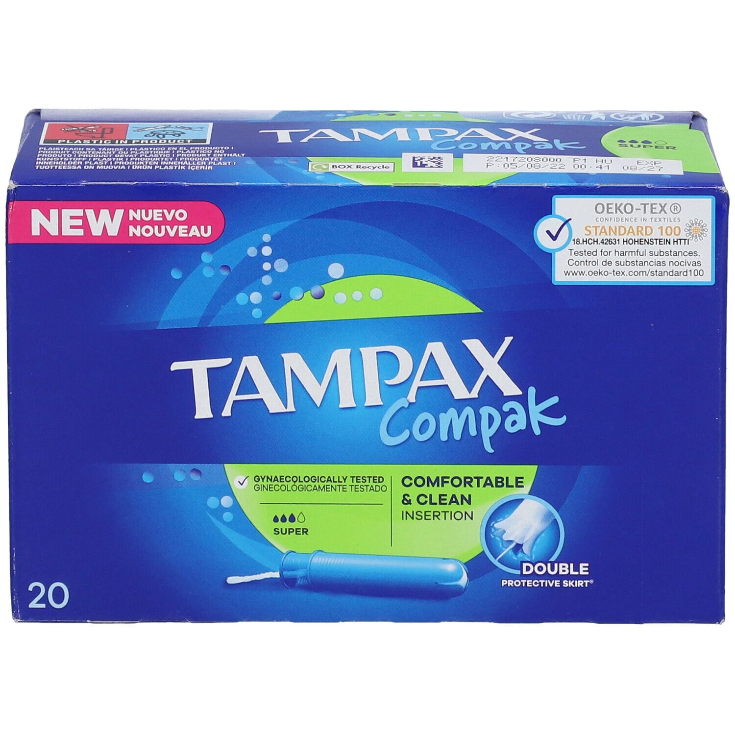TAMPAX Compak Flux Moyens