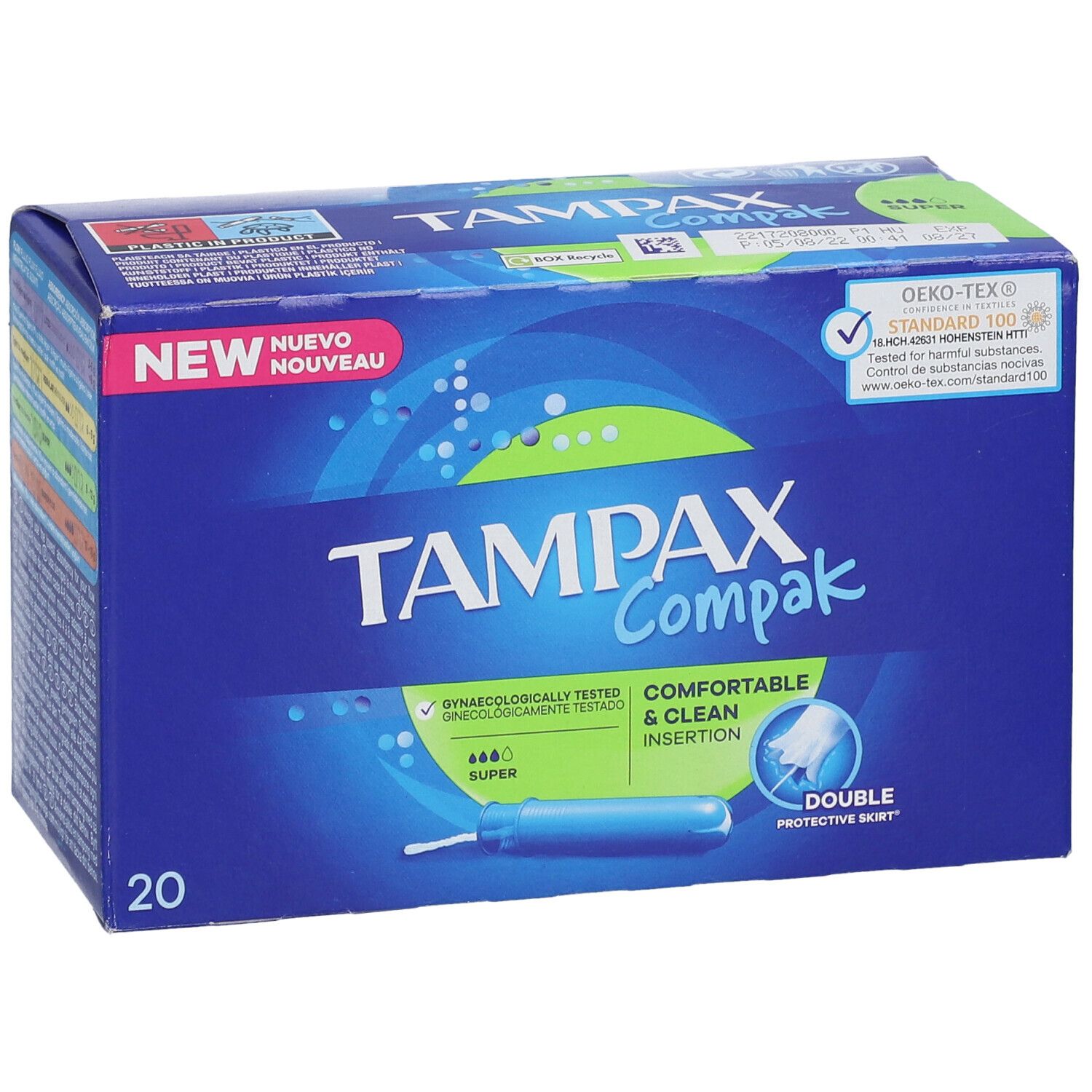 TAMPAX Compak Flux Moyens
