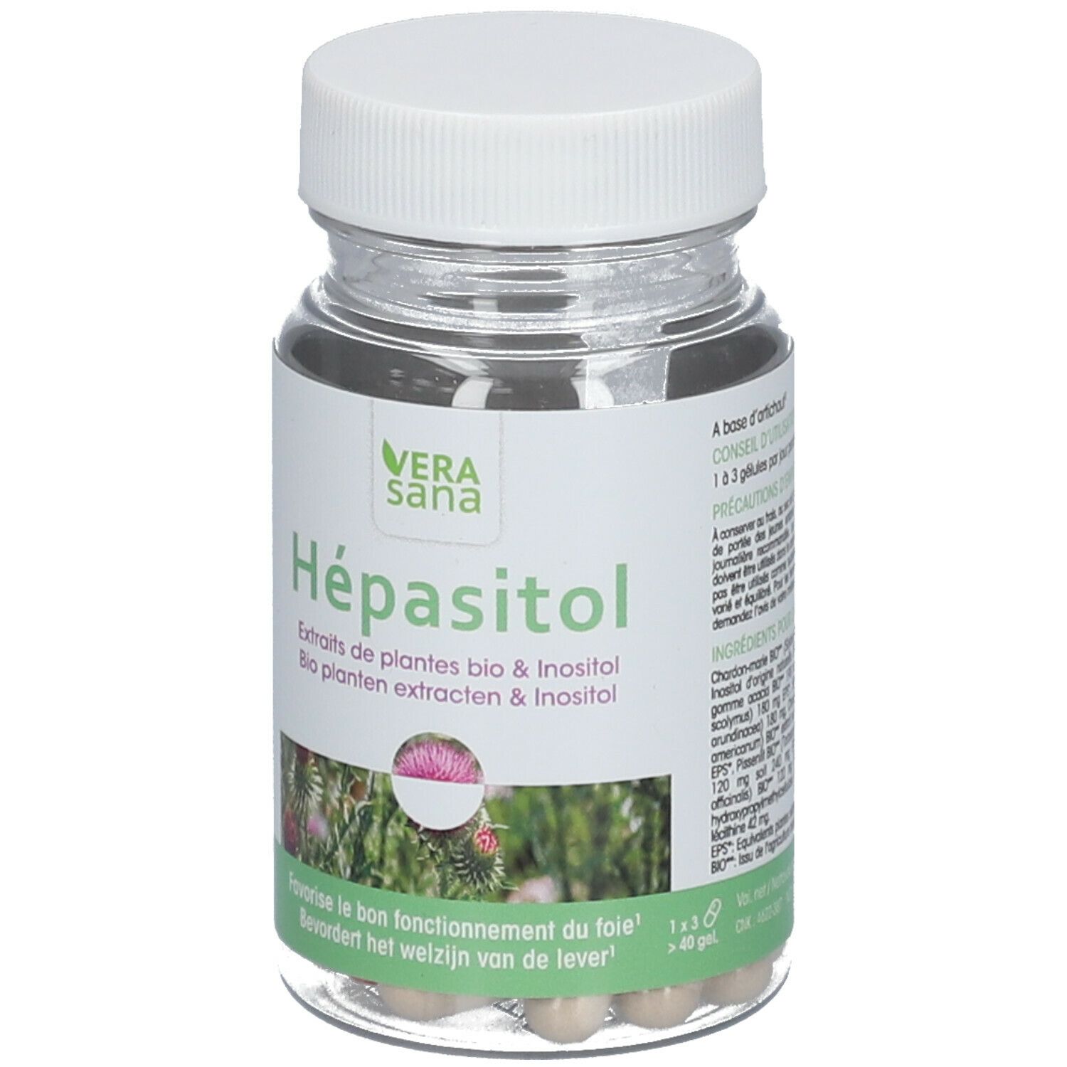 Vera Sana Hépasitol 40 capsules