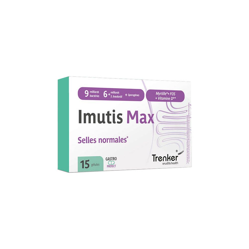 Boîte d'Imutis Max contenant 15 gélules.