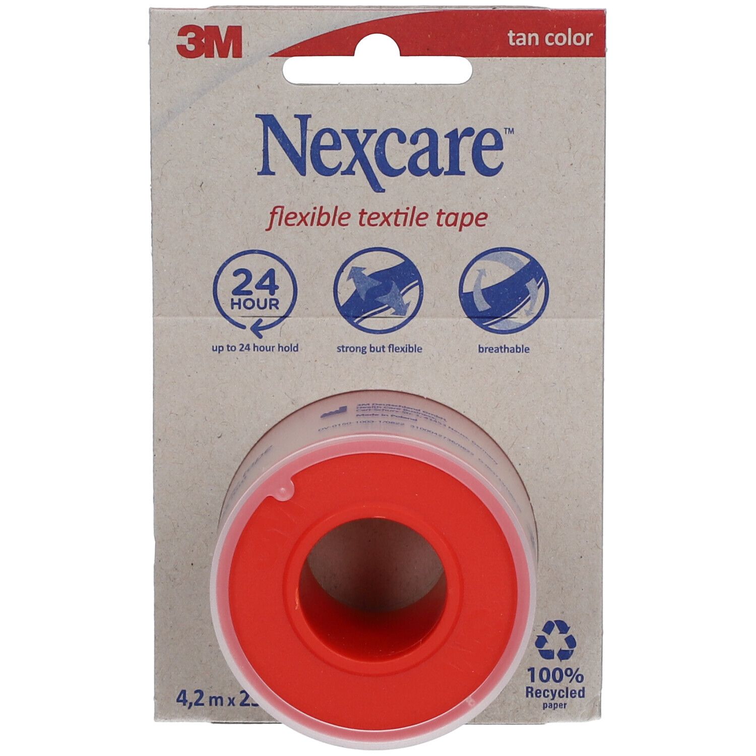 Nexcare™ Ruban Flexible Textile 4,2 m x 25 mm