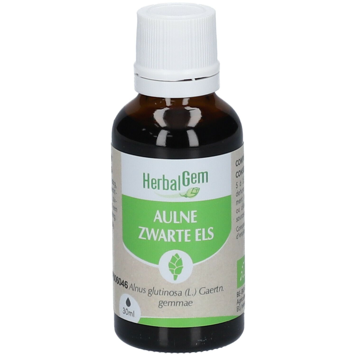 HERBALGEM - Aulne Bio - Complément Alimentaire  - Extrait De Bourgeon Frais - Pour Défenses Naturelles & Circulation -  - 30 ml