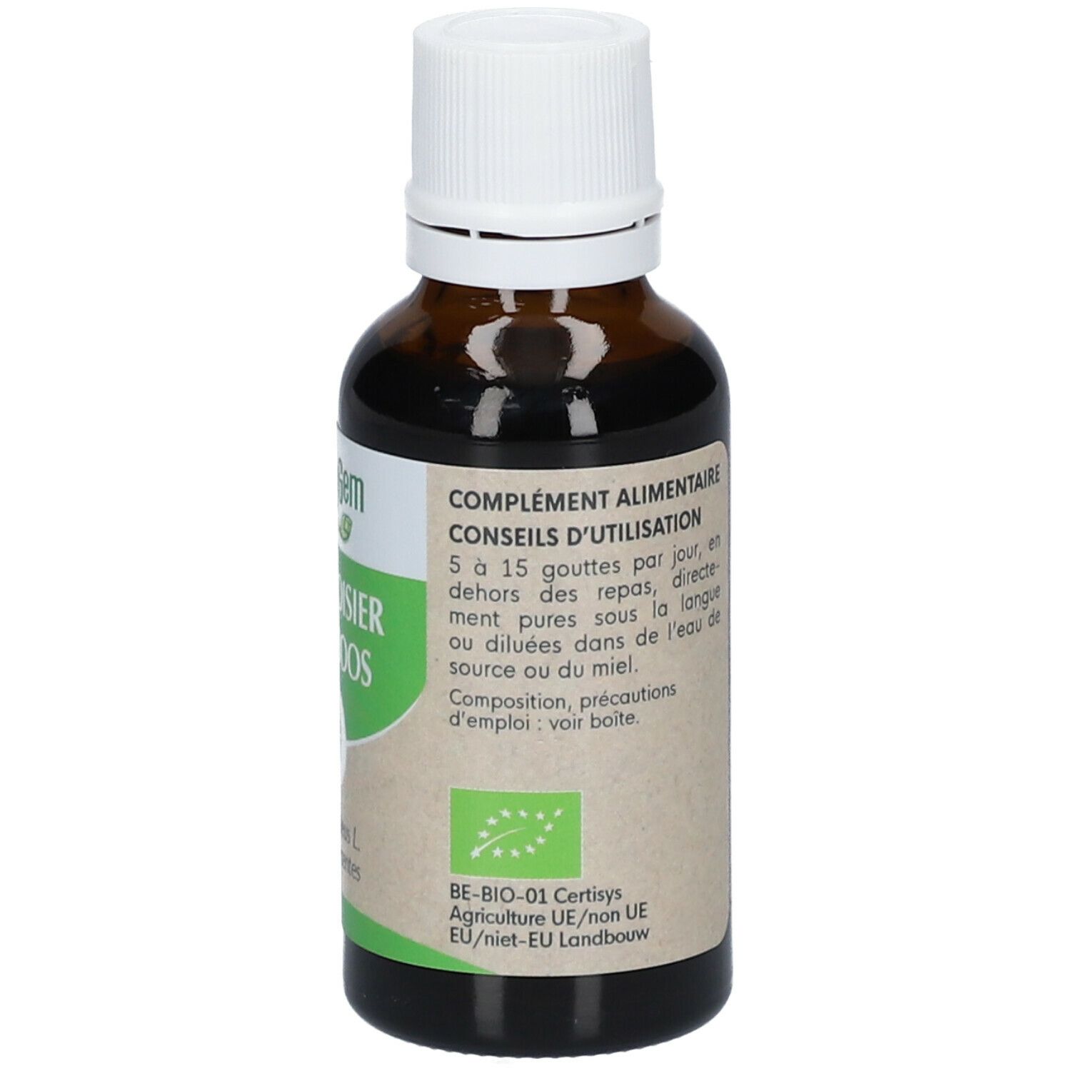 HERBALGEM - Framboisier Bio - Complément Alimentaire  - Extrait De Bourgeon Frais - Pour Santé Féminine - 30 ml