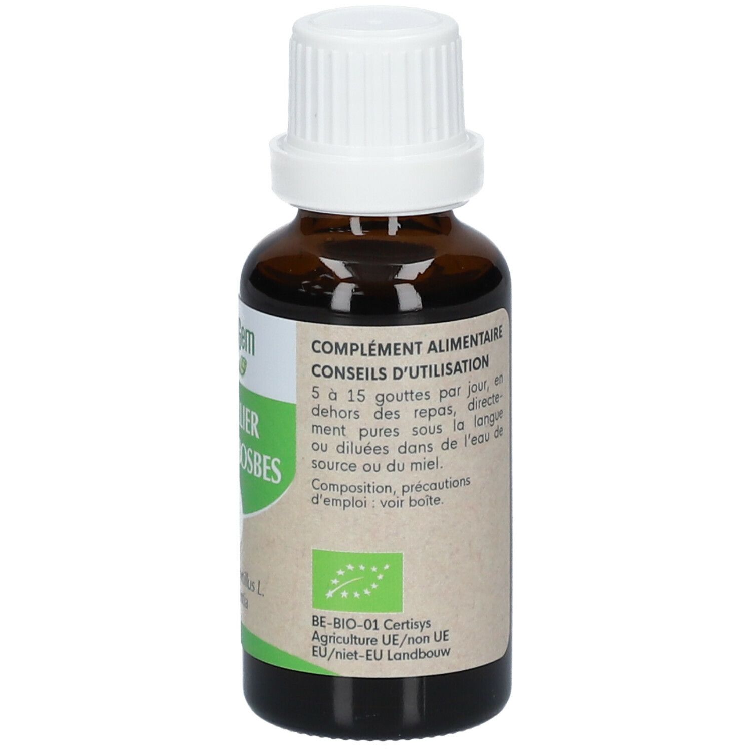 HERBALGEM - Myrtillier Bio - Complément Alimentaire  - Extrait De Bourgeon Frais - Pour Les Yeux -  - 30 ml