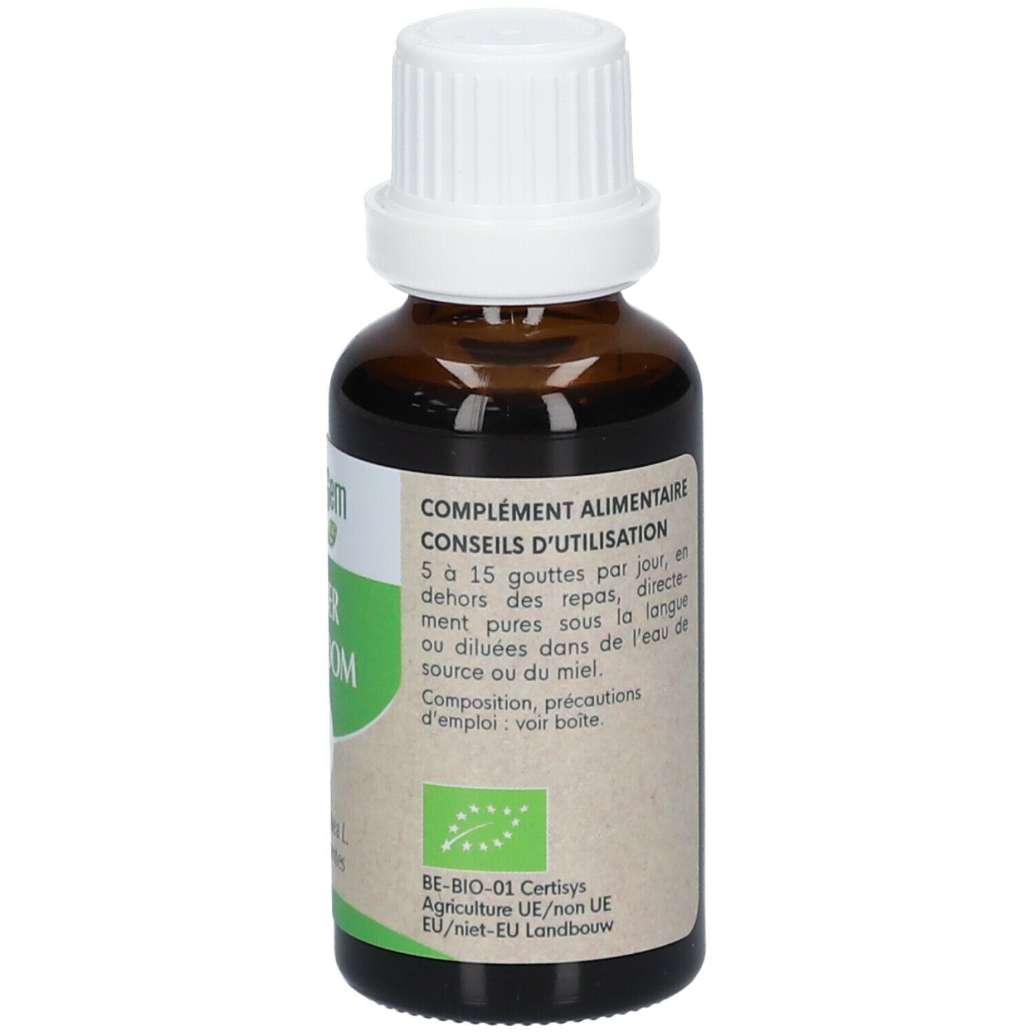 HERBALGEM - Olivier Bio - Complément Alimentaire  - Extrait De Bourgeon Frais - Pour Circulation Sanguine - 30 ml