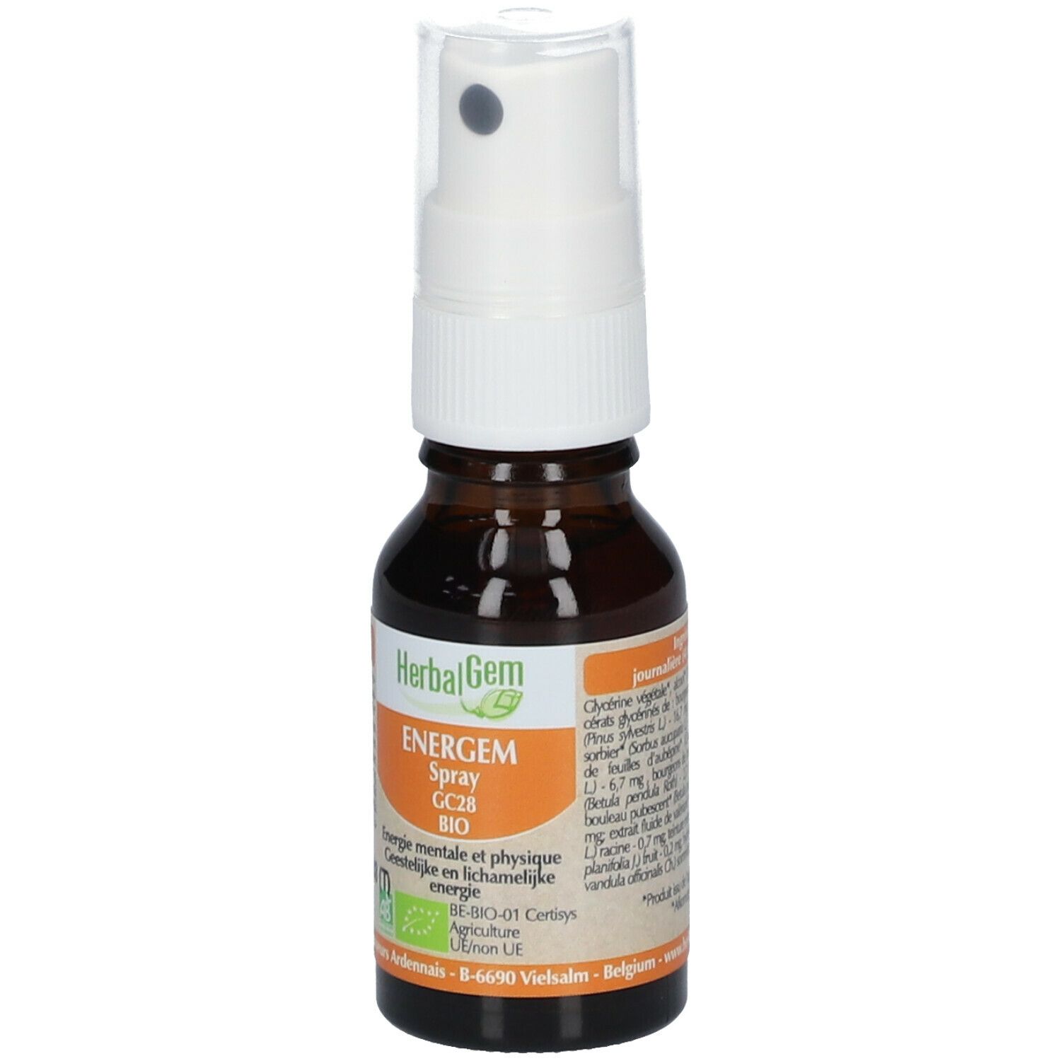 PRANAROM HERBALGEM ENERGEM SPRAY BIO 10ml