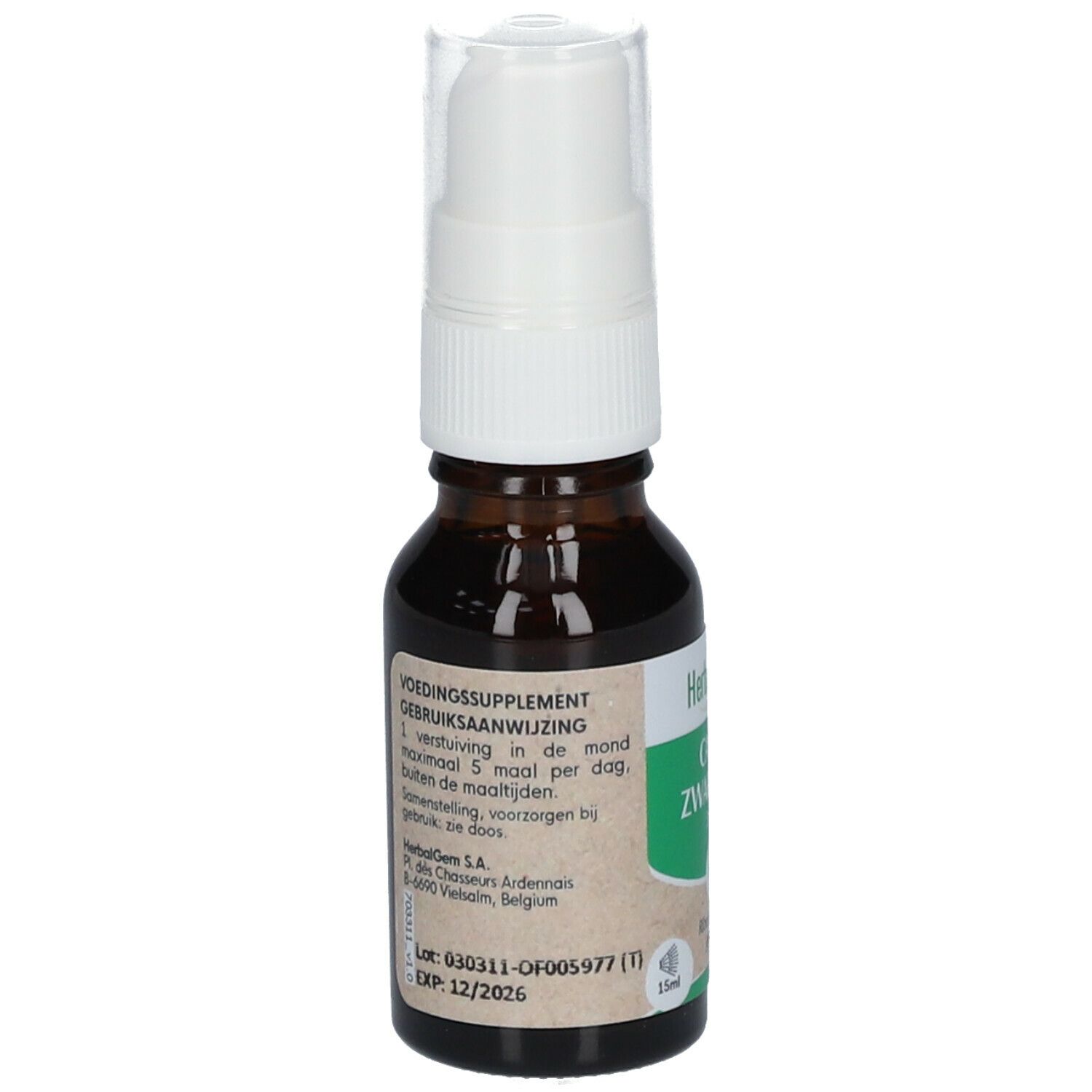 HERBALGEM - Cassis Bio - Complément Alimentaire  - Extrait De Bourgeon Frais - Pour Articulations, 15 ml