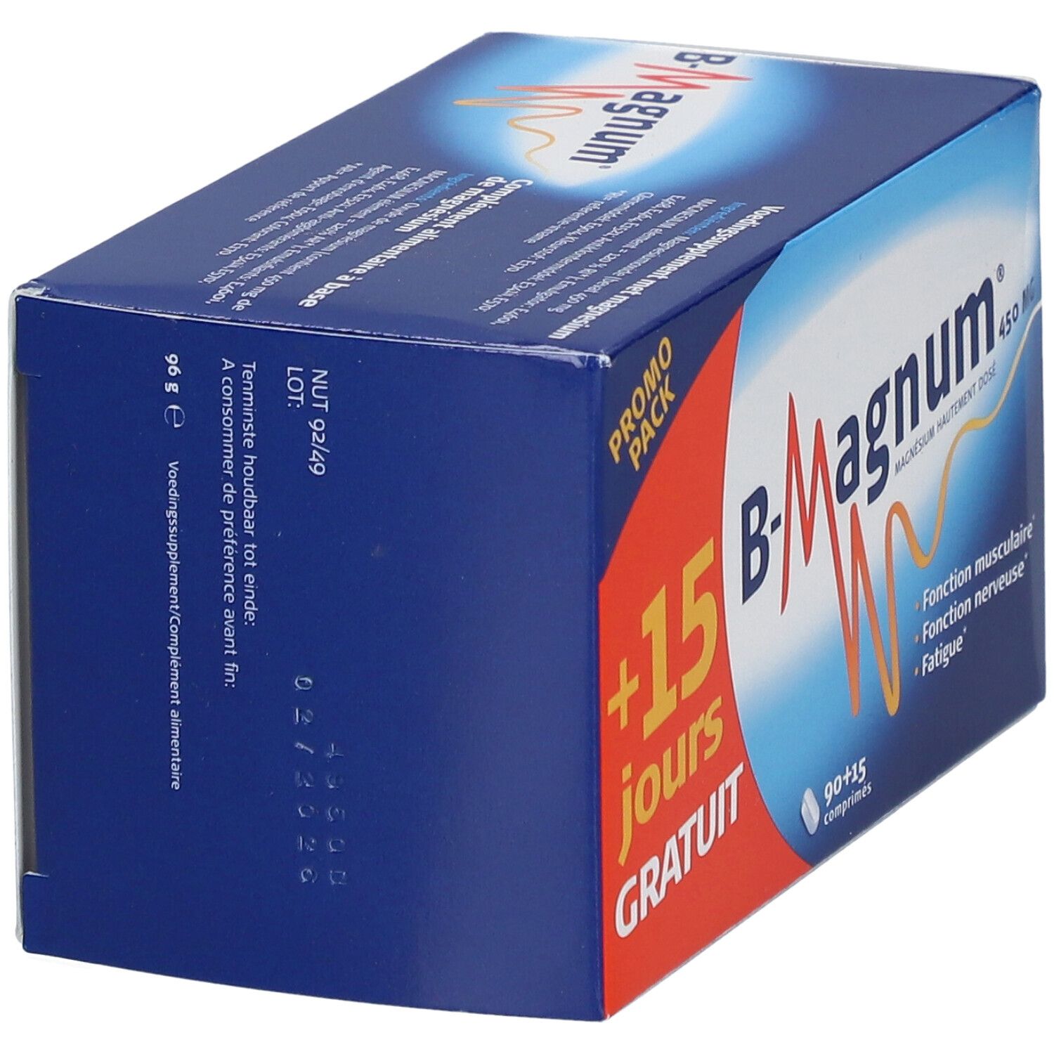 B-Magnum 450 mg + 15 Comprimés GRATUITS PROMO