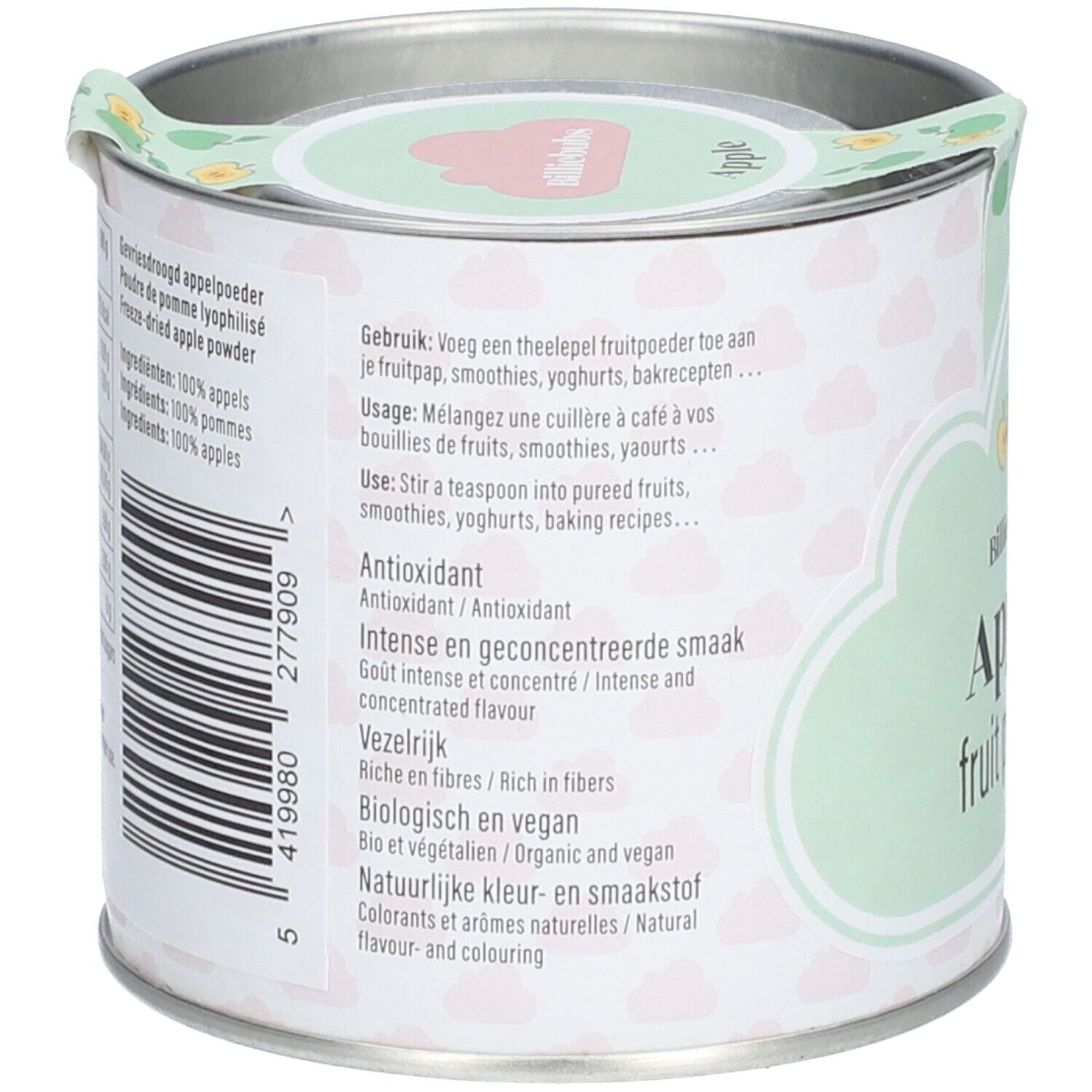 Billiebubs Poudre de Fruits Pomme